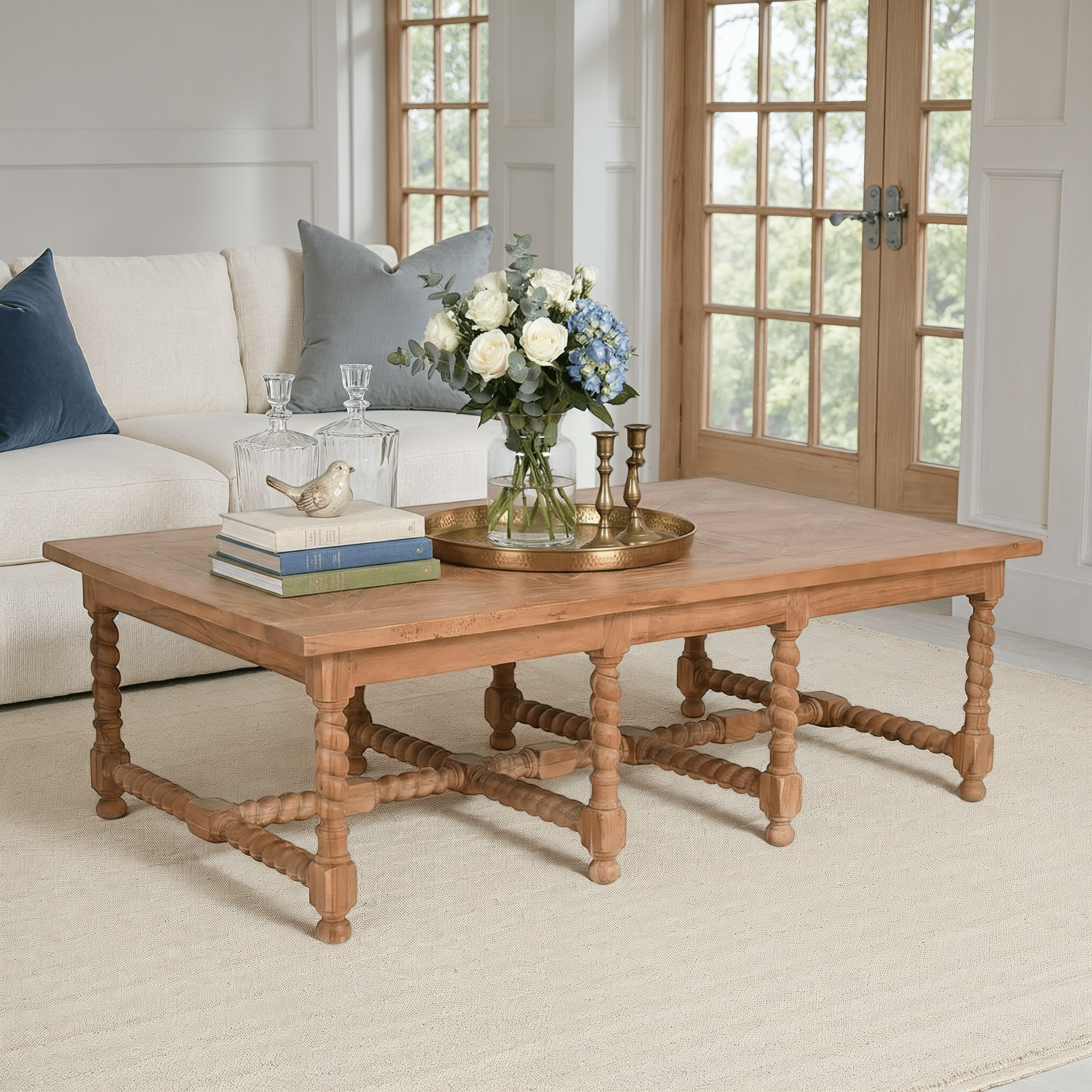 Barley Twist Coffee Table - Wisteria