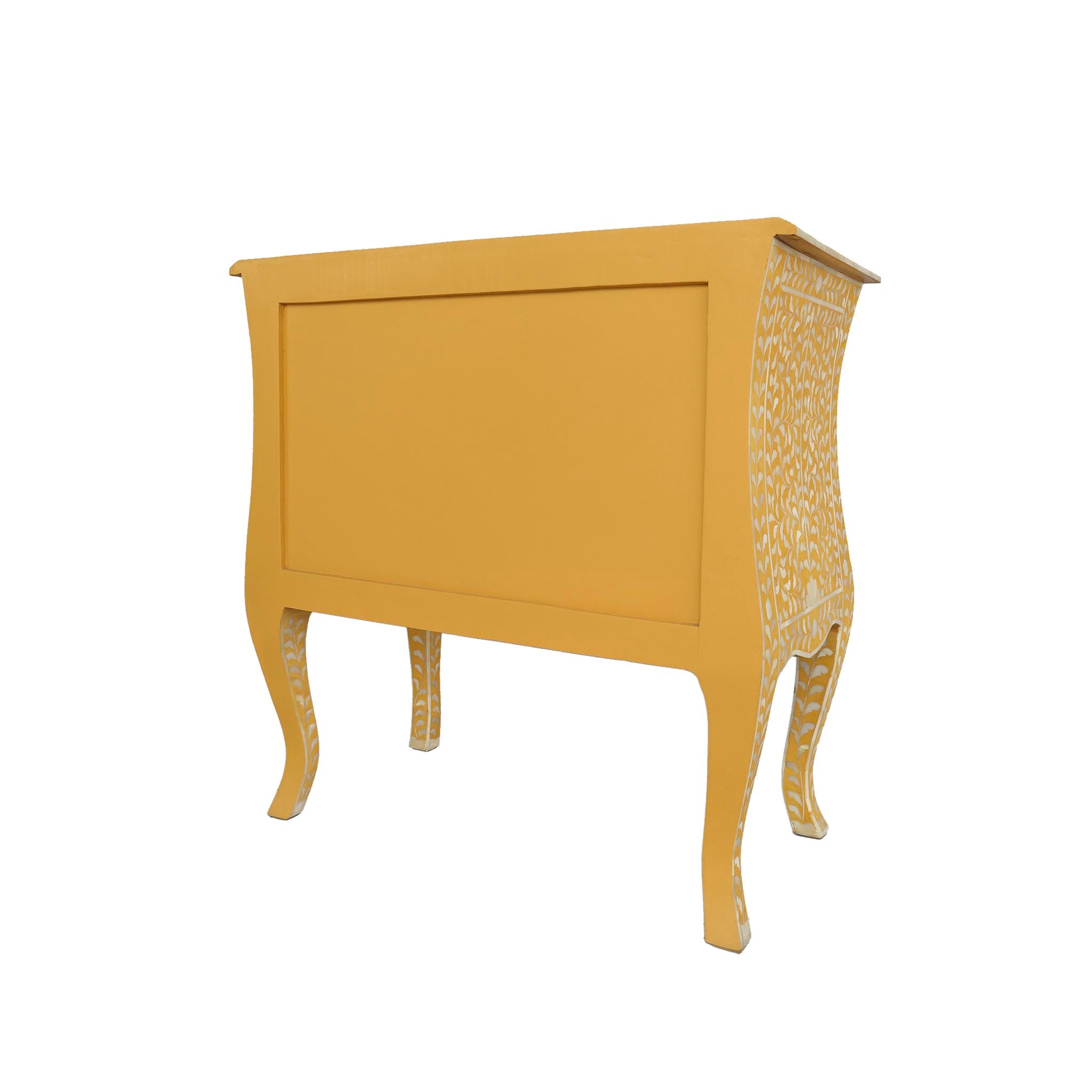 Riad Inlay Nightstand in Gold