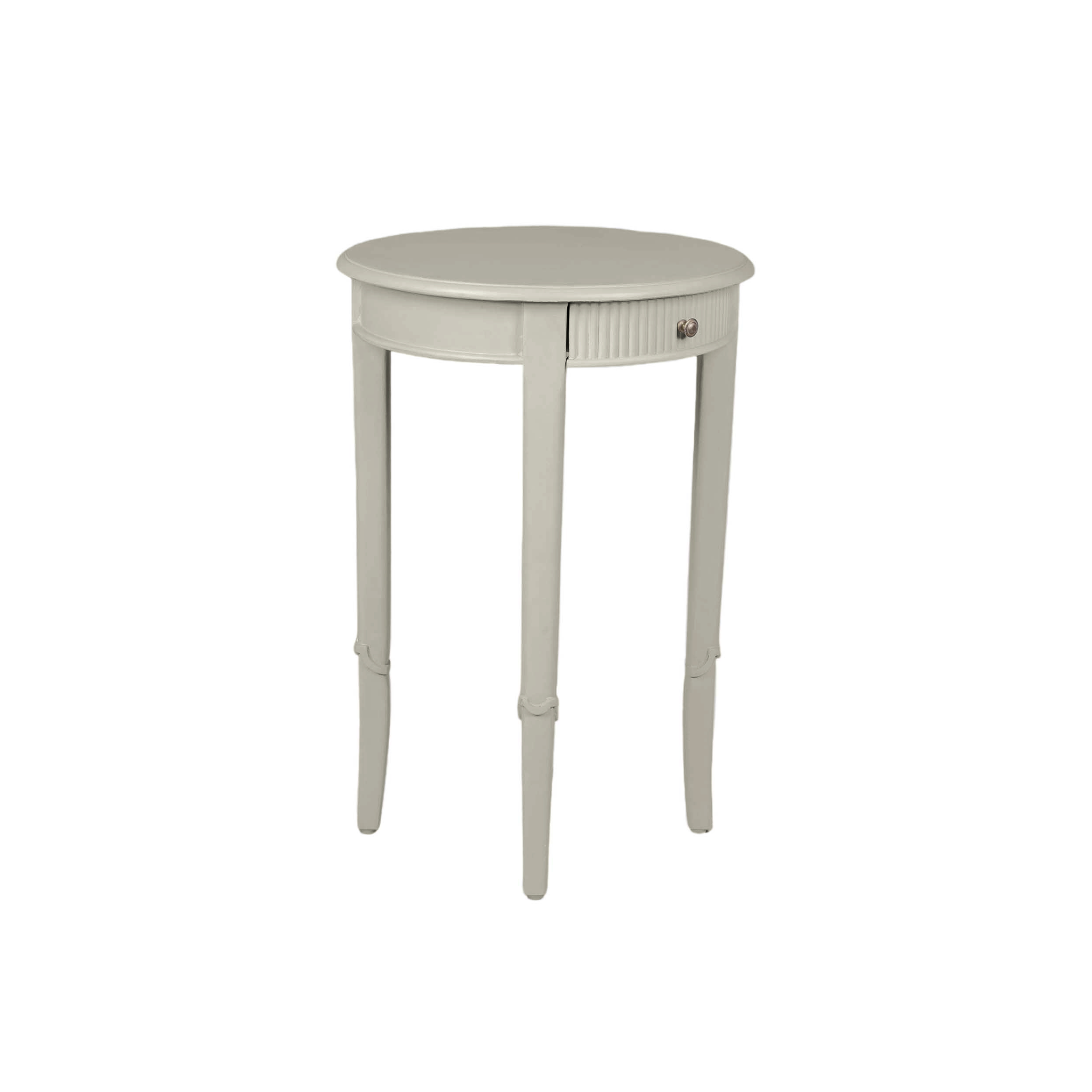 Gustavian Round Neoclassical Accent Table