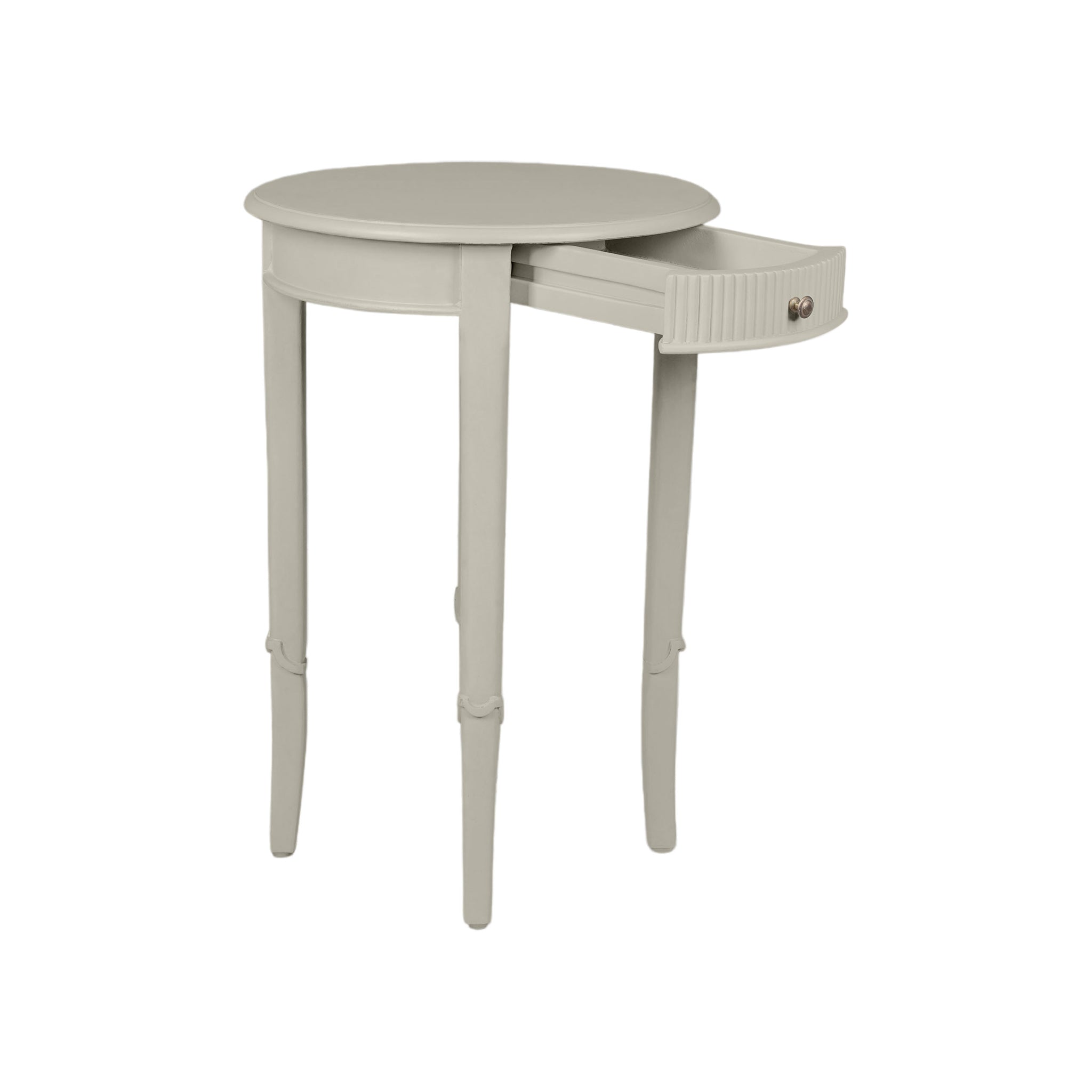 Gustavian Round Neoclassical Accent Table