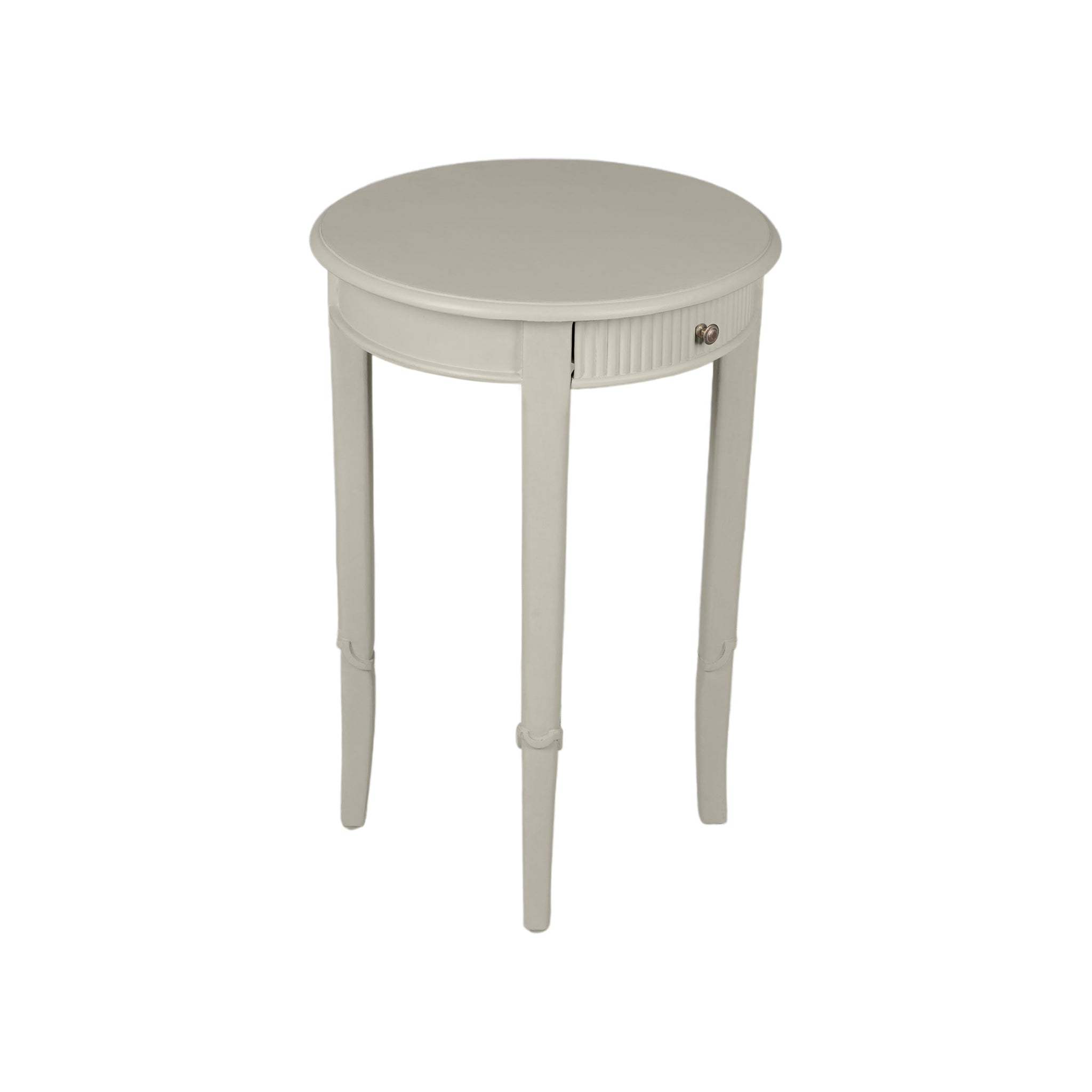 Gustavian Round Neoclassical Accent Table