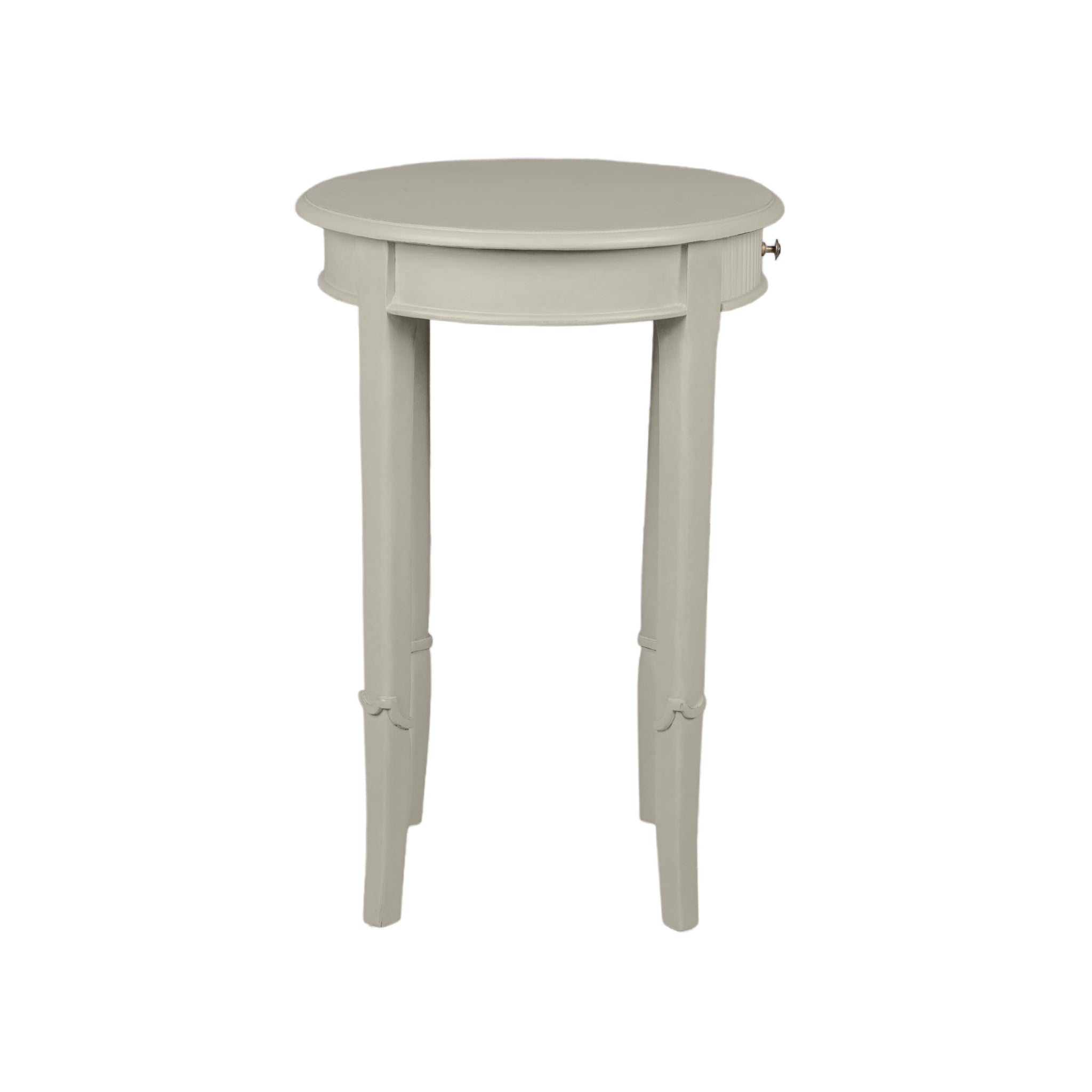 Gustavian Round Neoclassical Accent Table