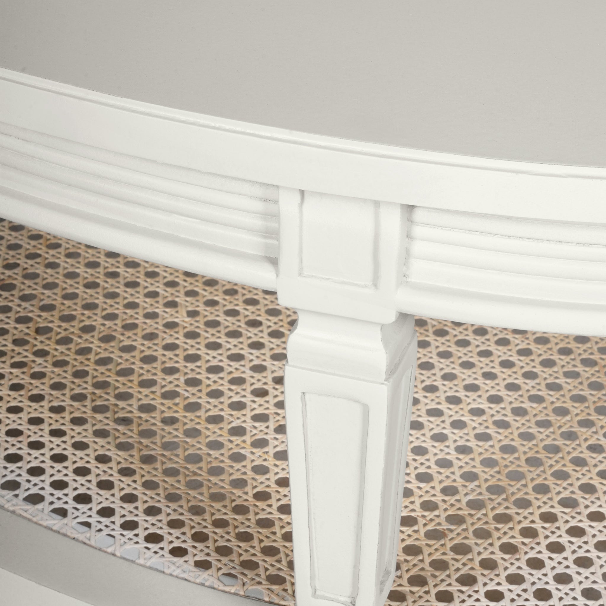 Gustavian Neoclassic Cane Base Coffee Table