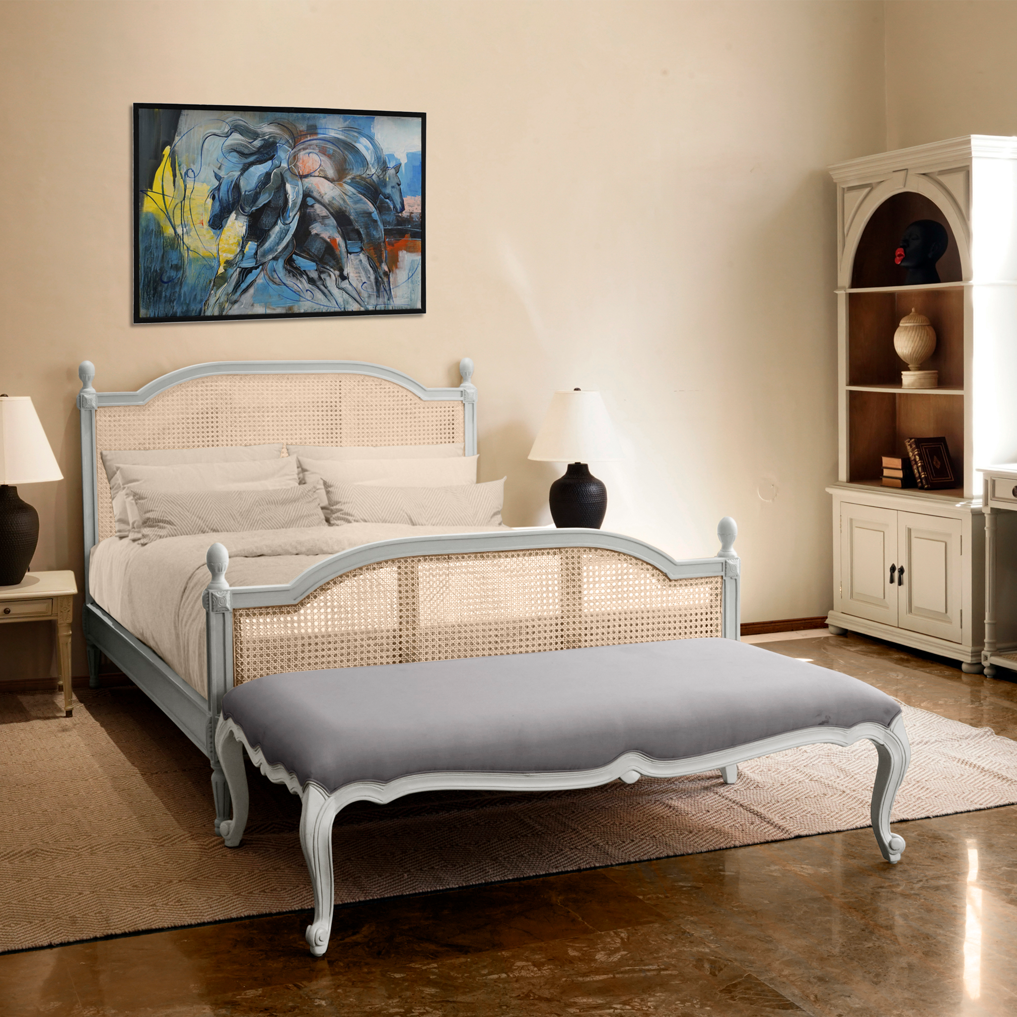 Gustavian Classic 19th Century Ottoman