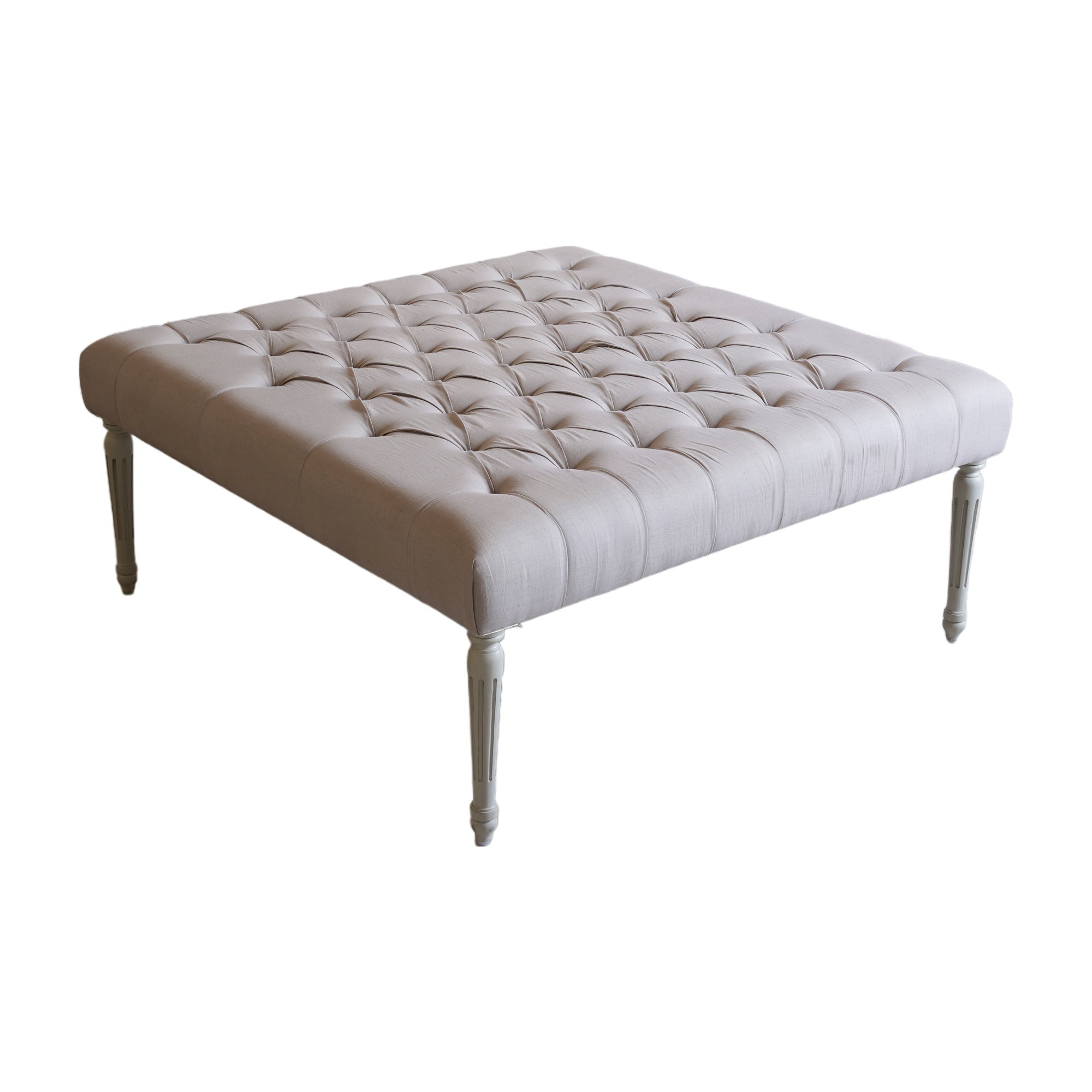 Gustavian Late 19th Century Tufted Ottoman