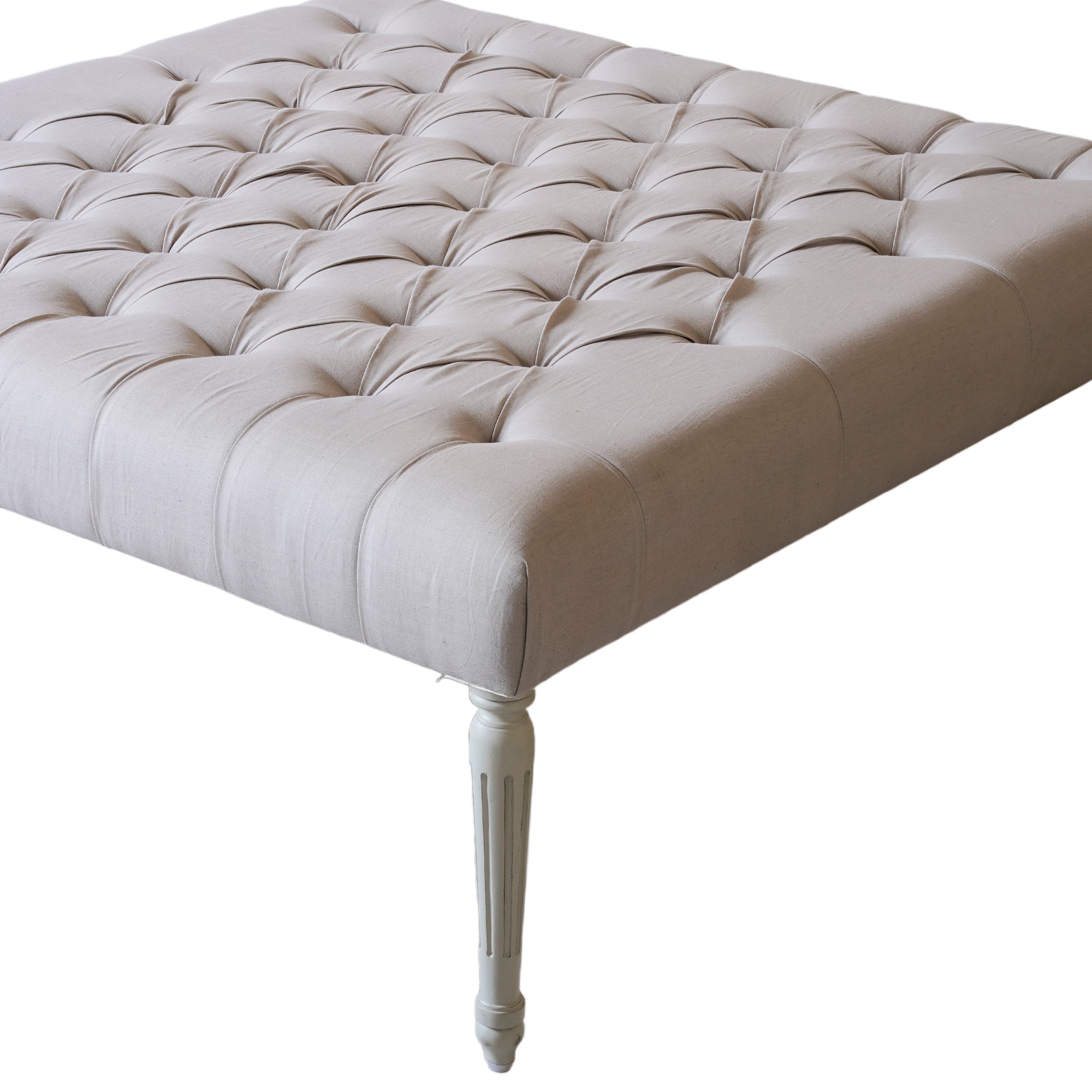 Gustavian Late 19th Century Tufted Ottoman