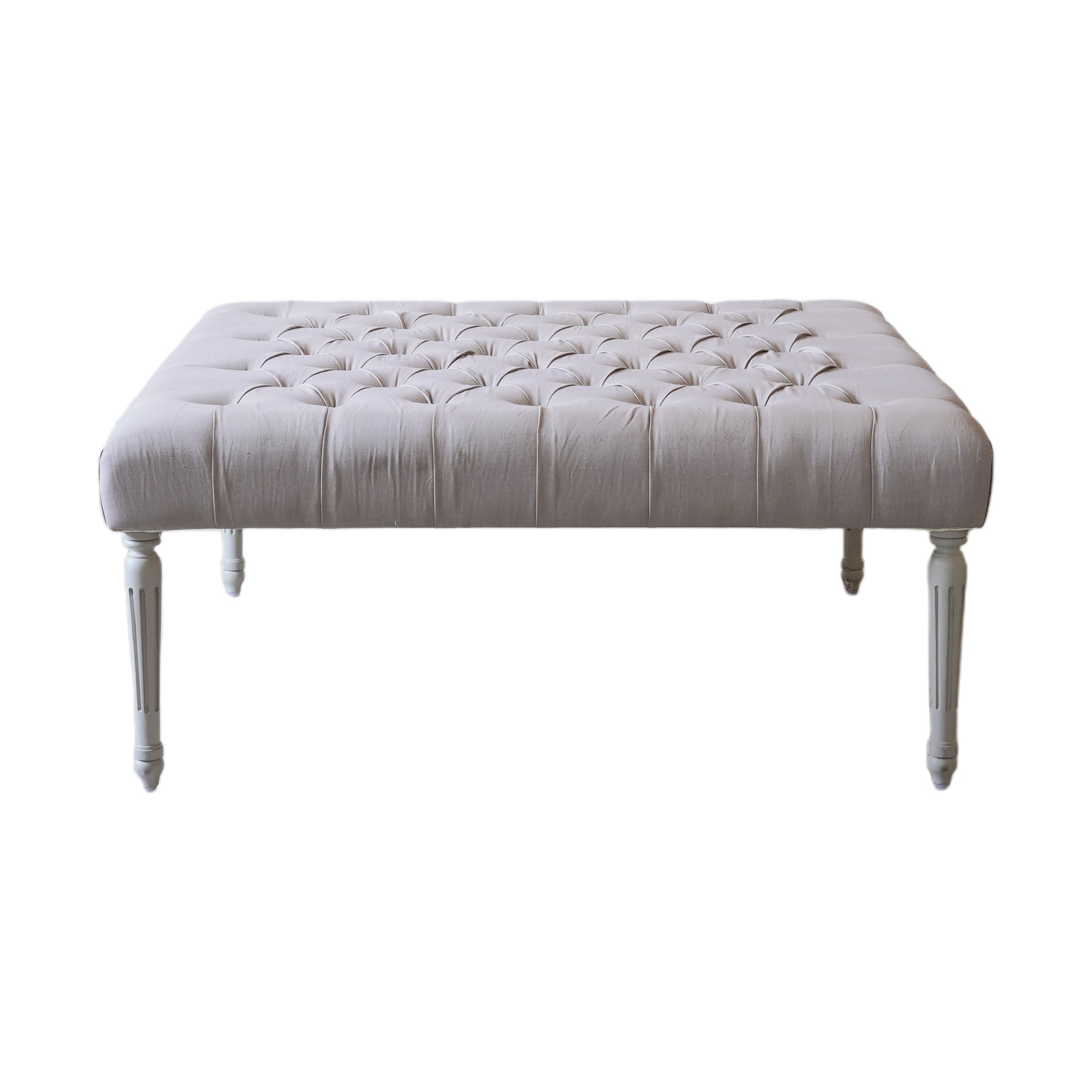 Gustavian Late 19th Century Tufted Ottoman