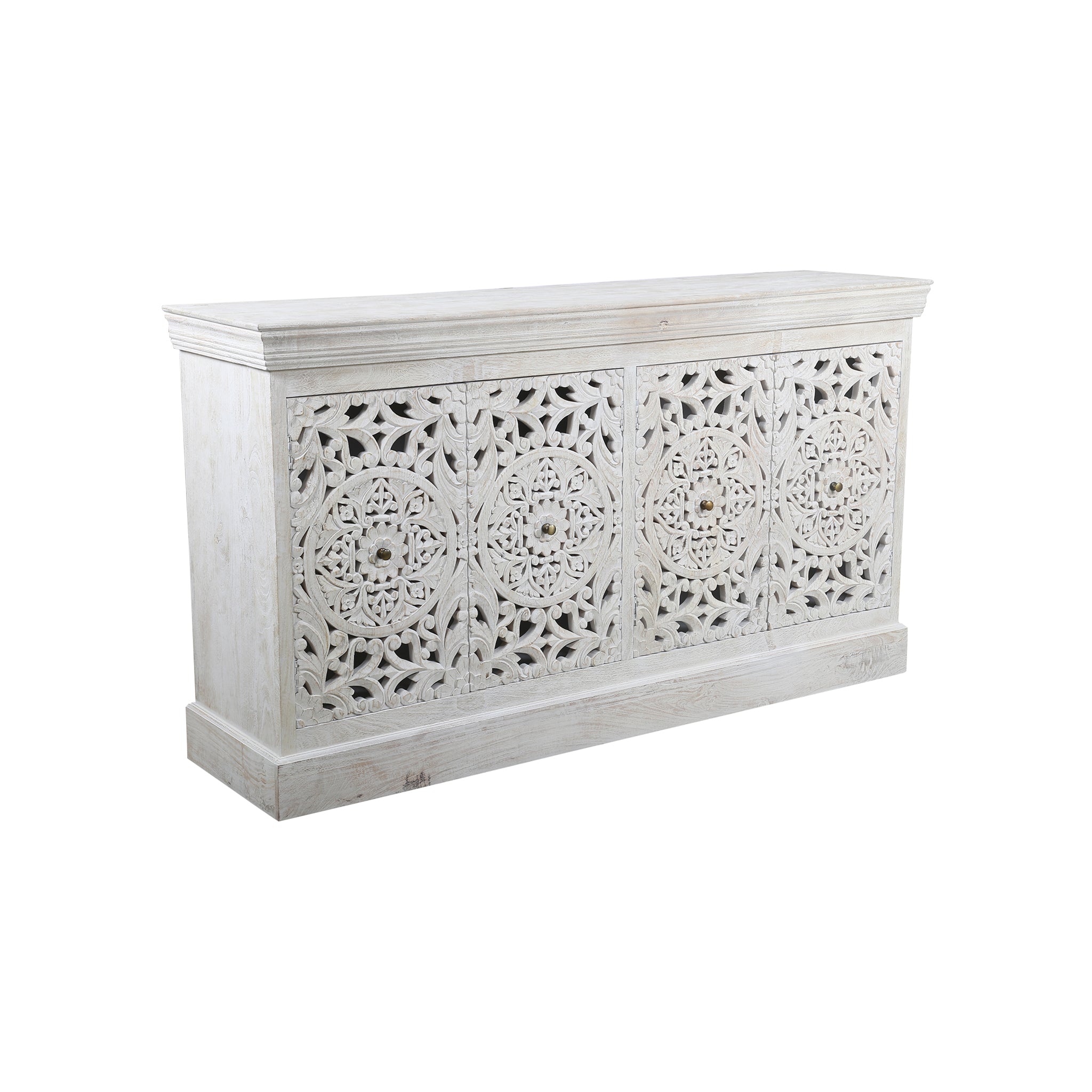 Anjula Carved Wood Sideboard