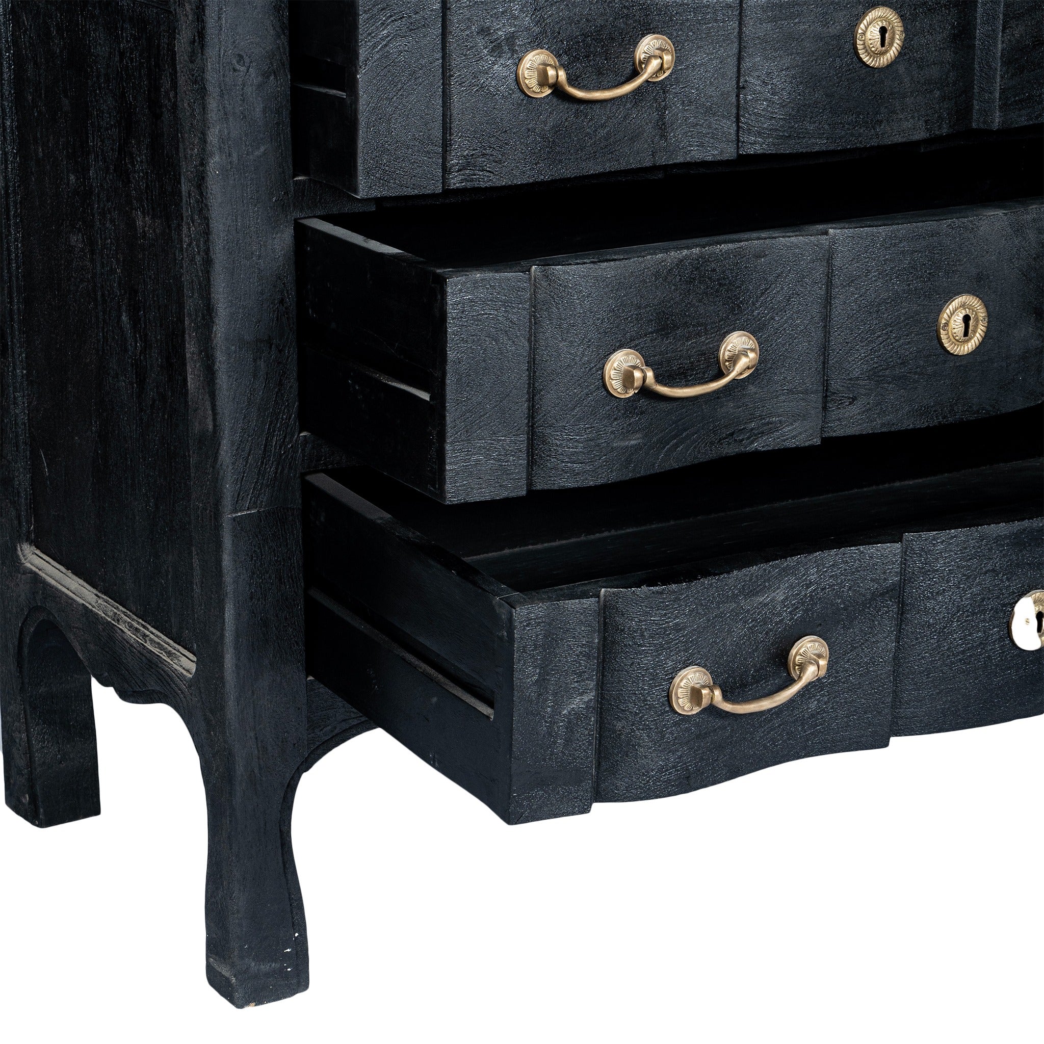 Serpentine 6 Drawer Dresser