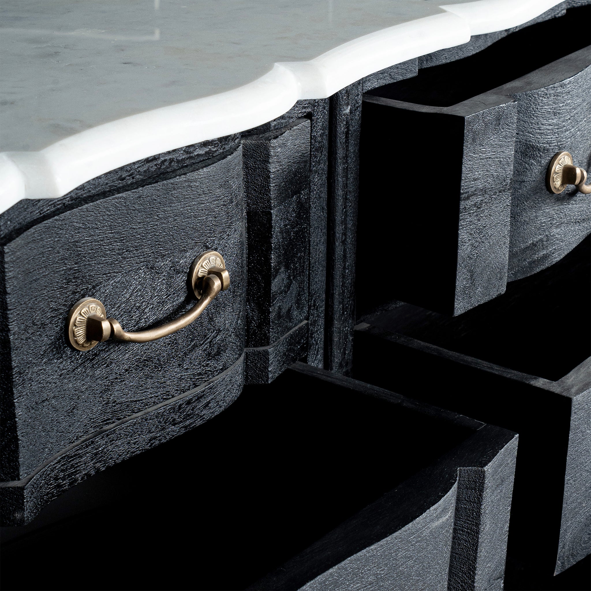 Serpentine 6 Drawer Dresser