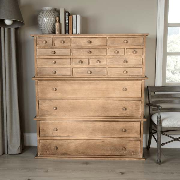 mango wood dresser Sauder - Cannery Bridge 6-Drawer Drawers feature metal runners and safety stops to keep you and your family safe Carrington 19 Drawer Dresser