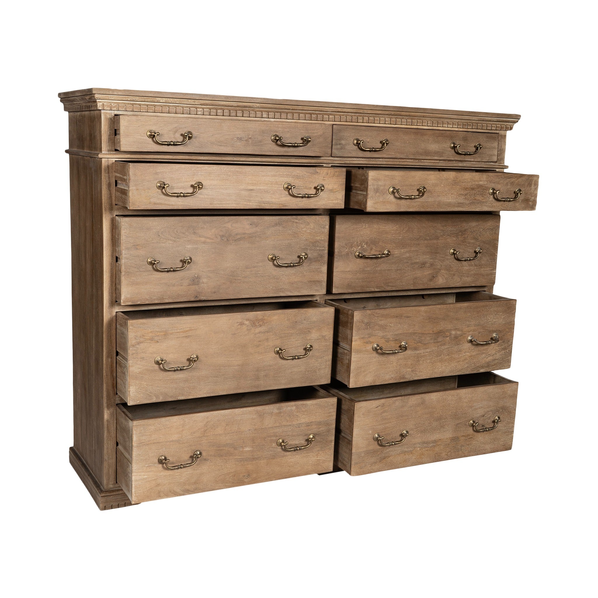 Hemingway 10 Drawer Solid Wood Dresser Hemingway 10 Drawer Solid Wood Dresser
