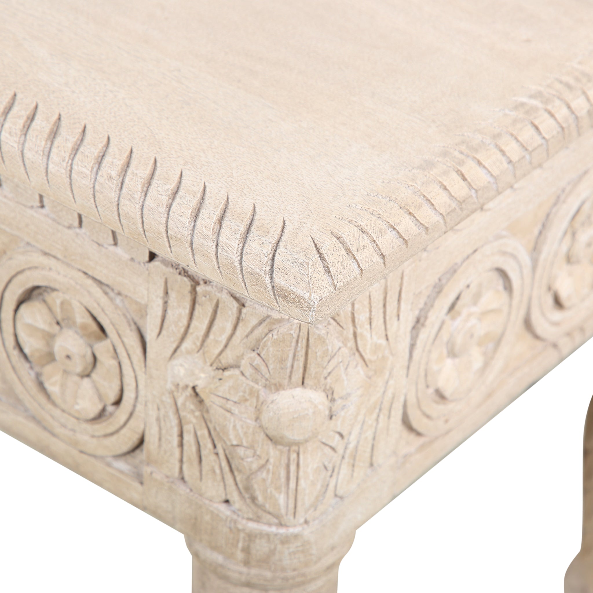 Udaipur Carved Wood Console Table - Wisteria