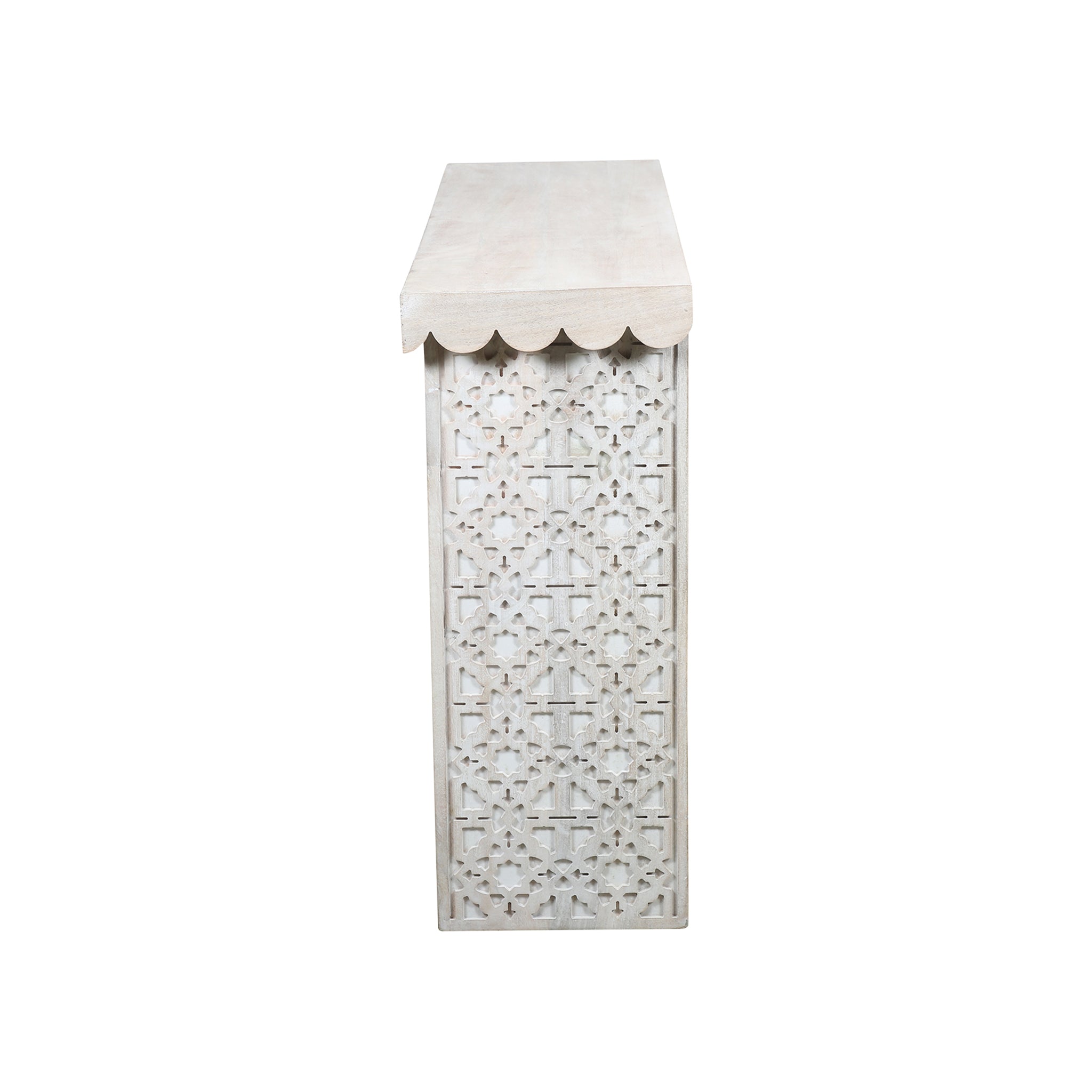 Samirah Carved Wood Console - Wisteria