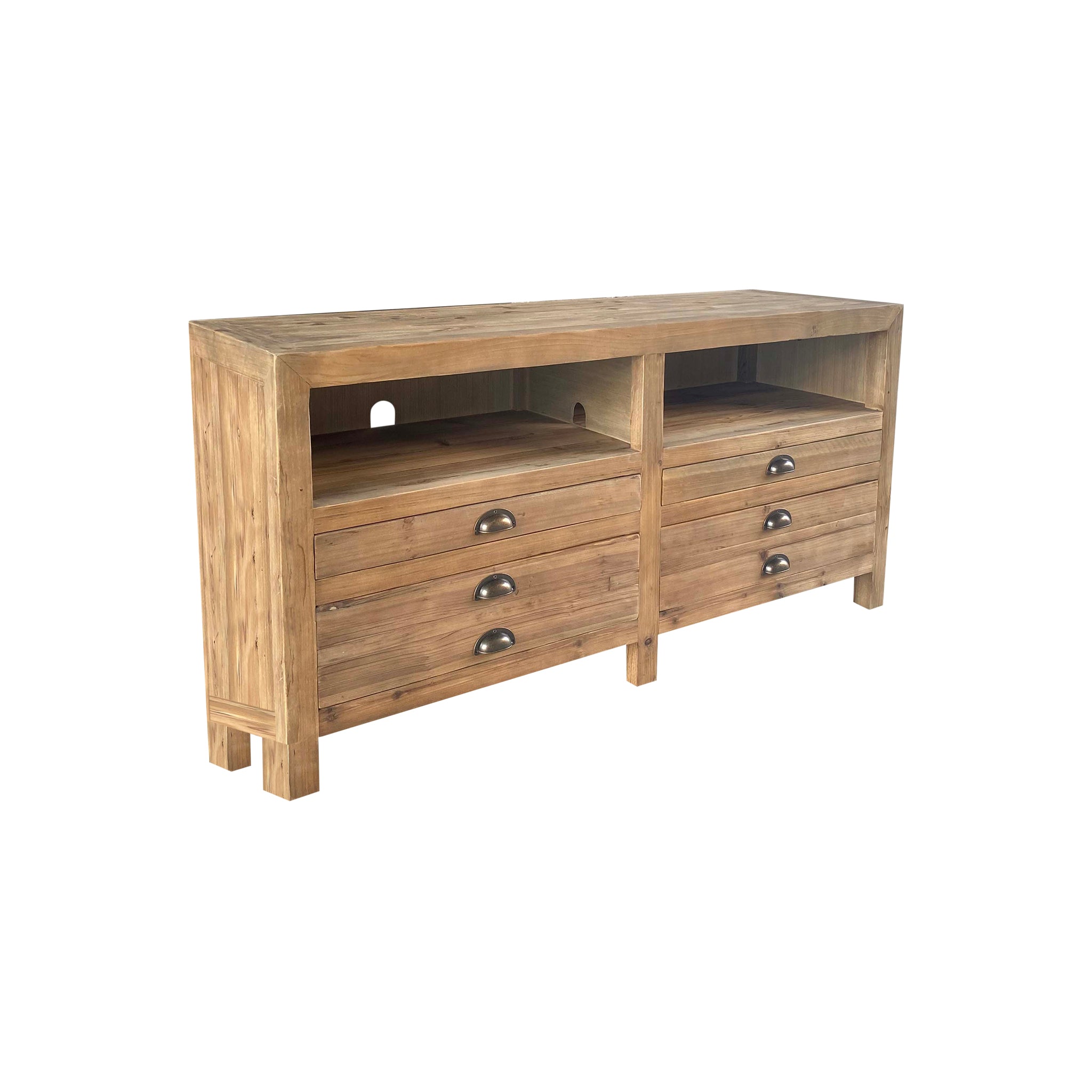 Reclaimed Wood Console - Two Column