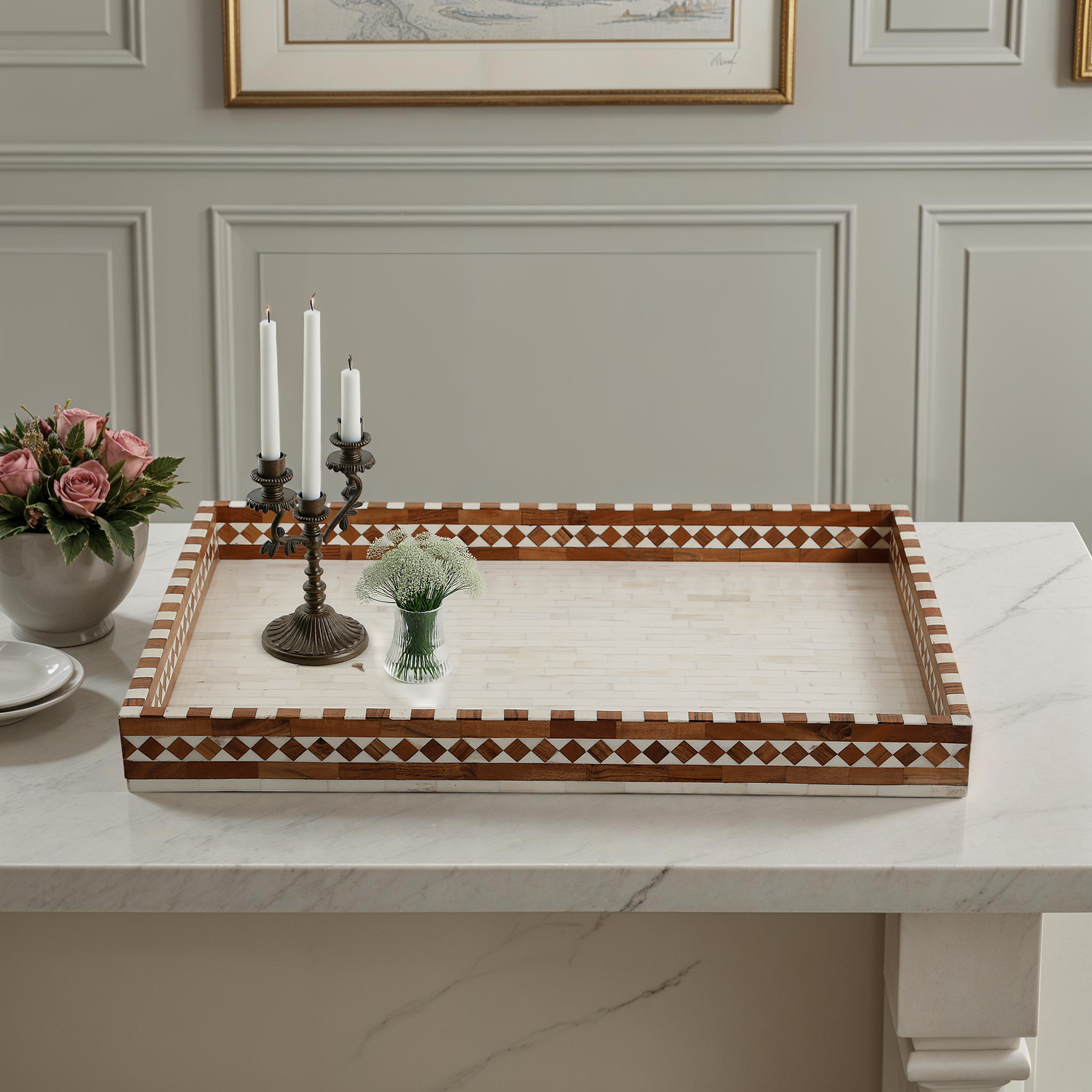 Bardia Inlay Serving Tray