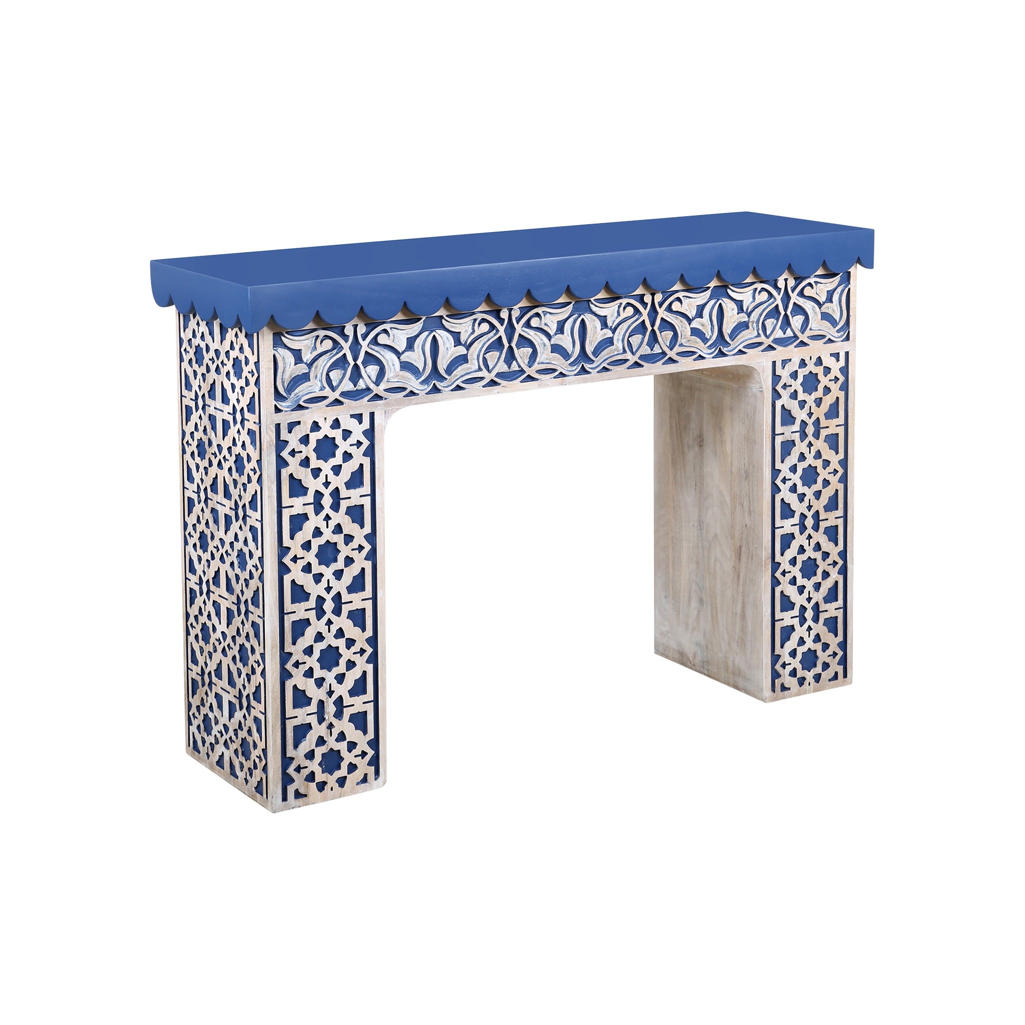 Samirah Carved Wood Console