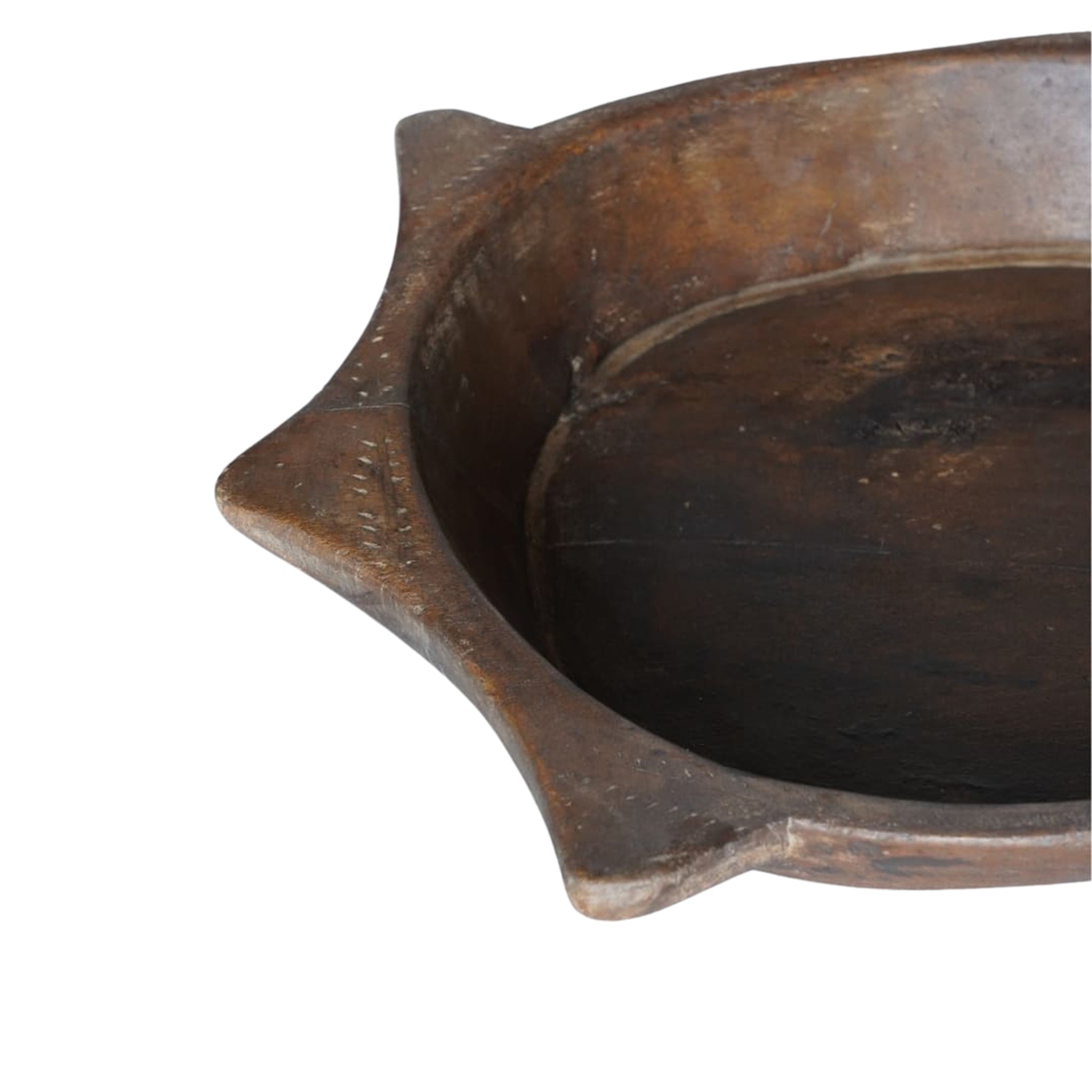 Antique Teak Star Bowl