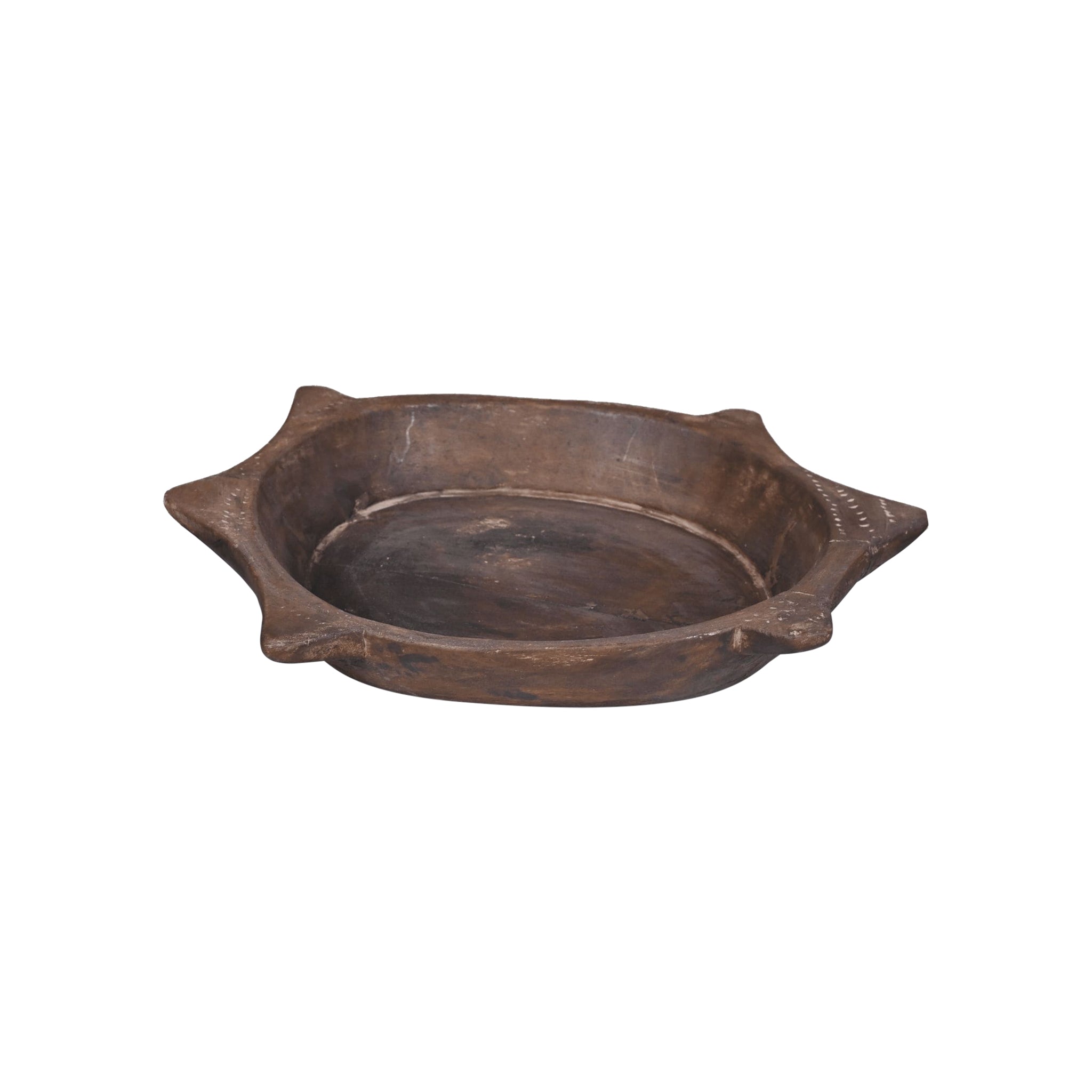 Antique Teak Star Bowl