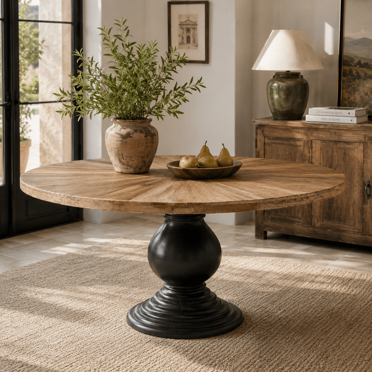 Concentric Round Dining Table - Wisteria