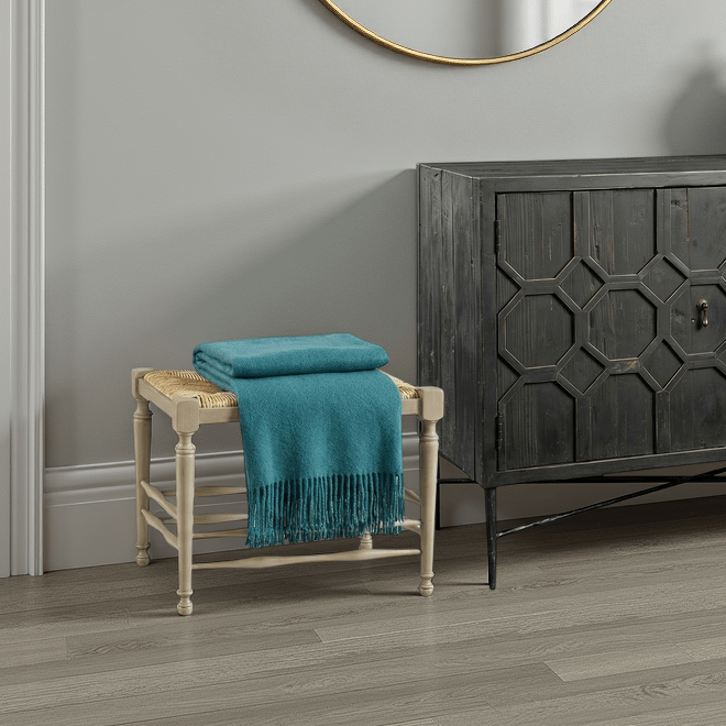 Avignon Rush Seat Bench - Wisteria