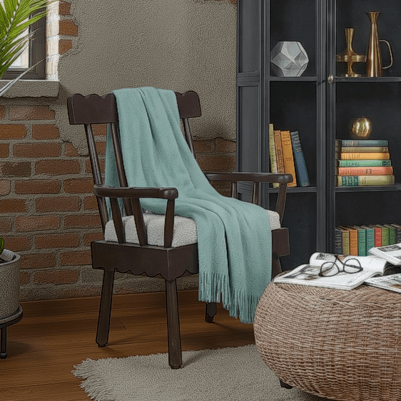 Finnegan Wood Lounge Chair - Wisteria