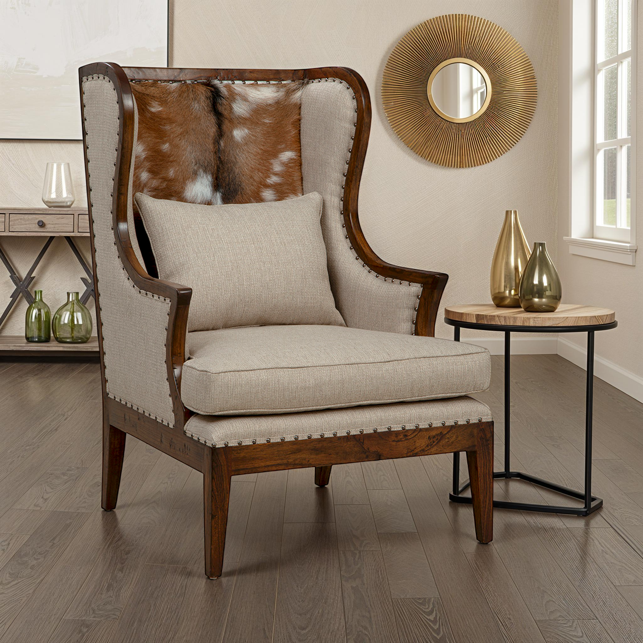 Savanna Hide Wingback Chair