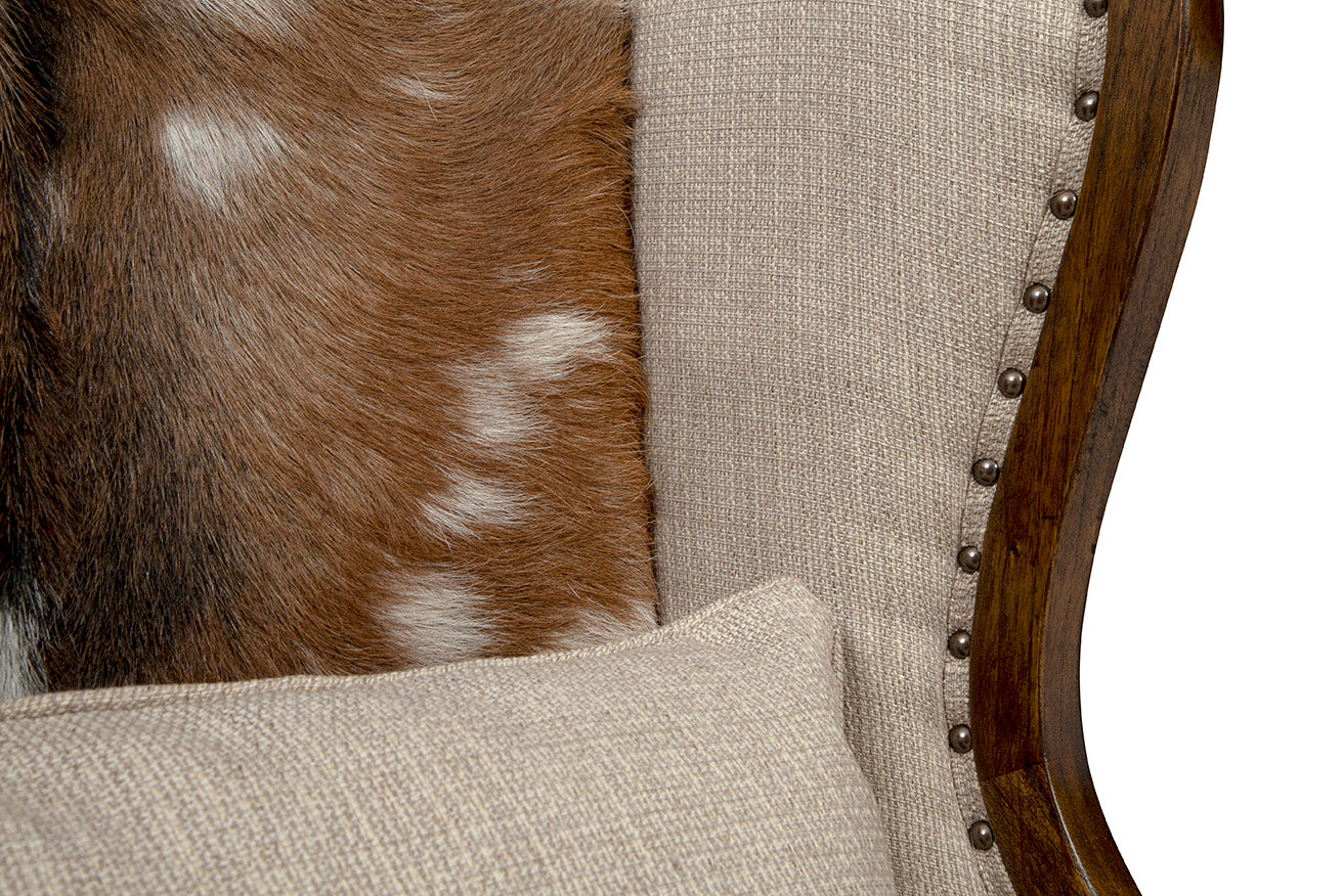 Savanna Hide Wingback Chair