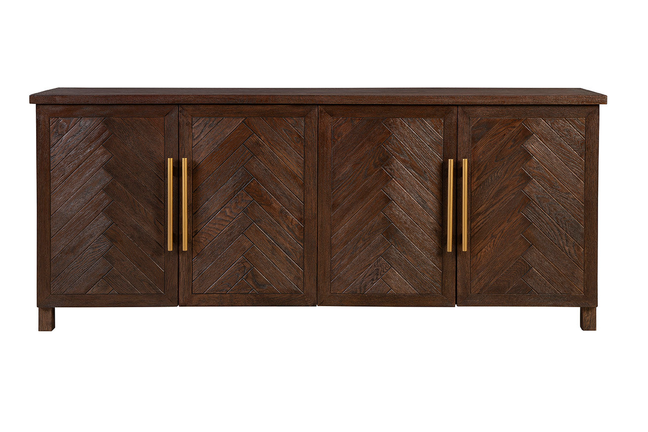 Dublin Herringbone Wood Sideboard