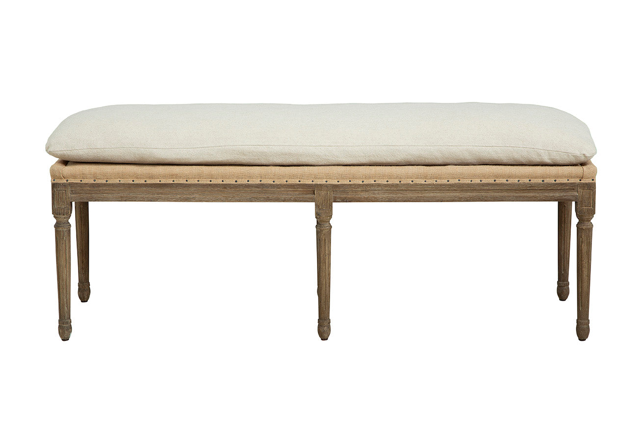 Avignon Linen Bench