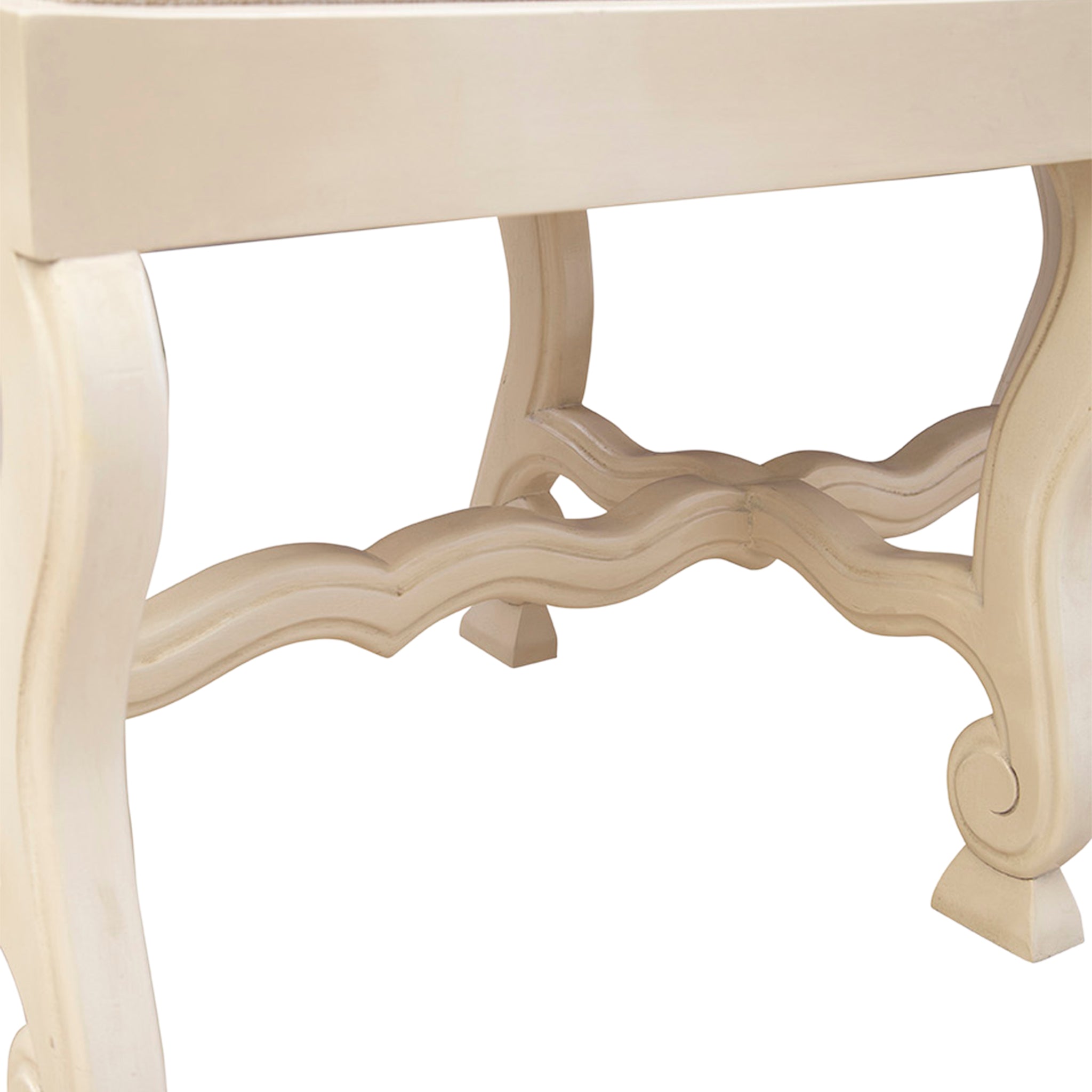 Mohr Carved Wood Bench