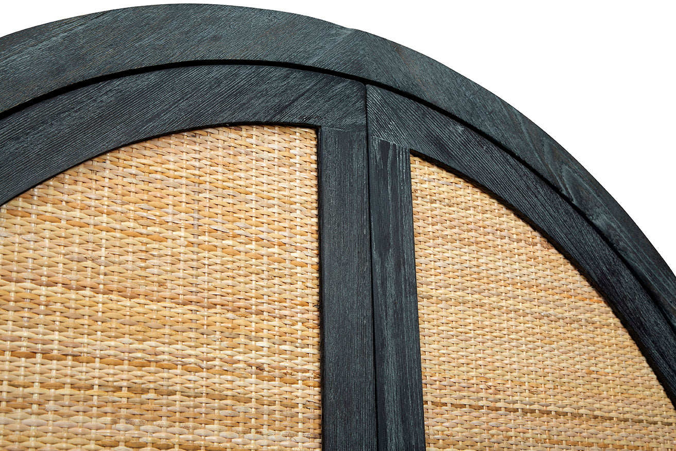 Columba Rattan Arched Cabinet