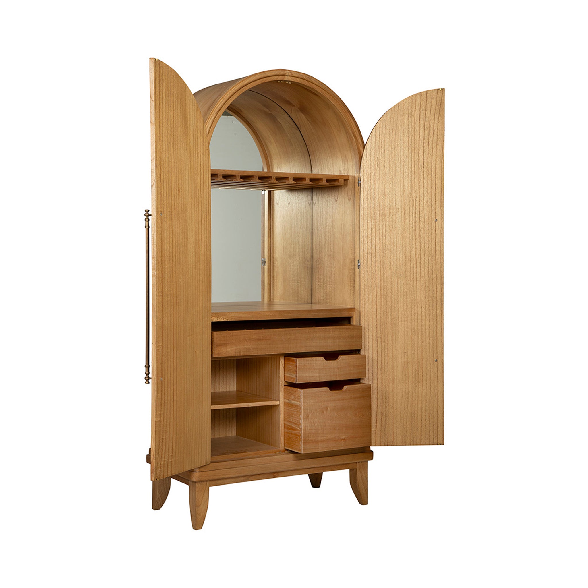 Aiden Distressed Wood Cabinet