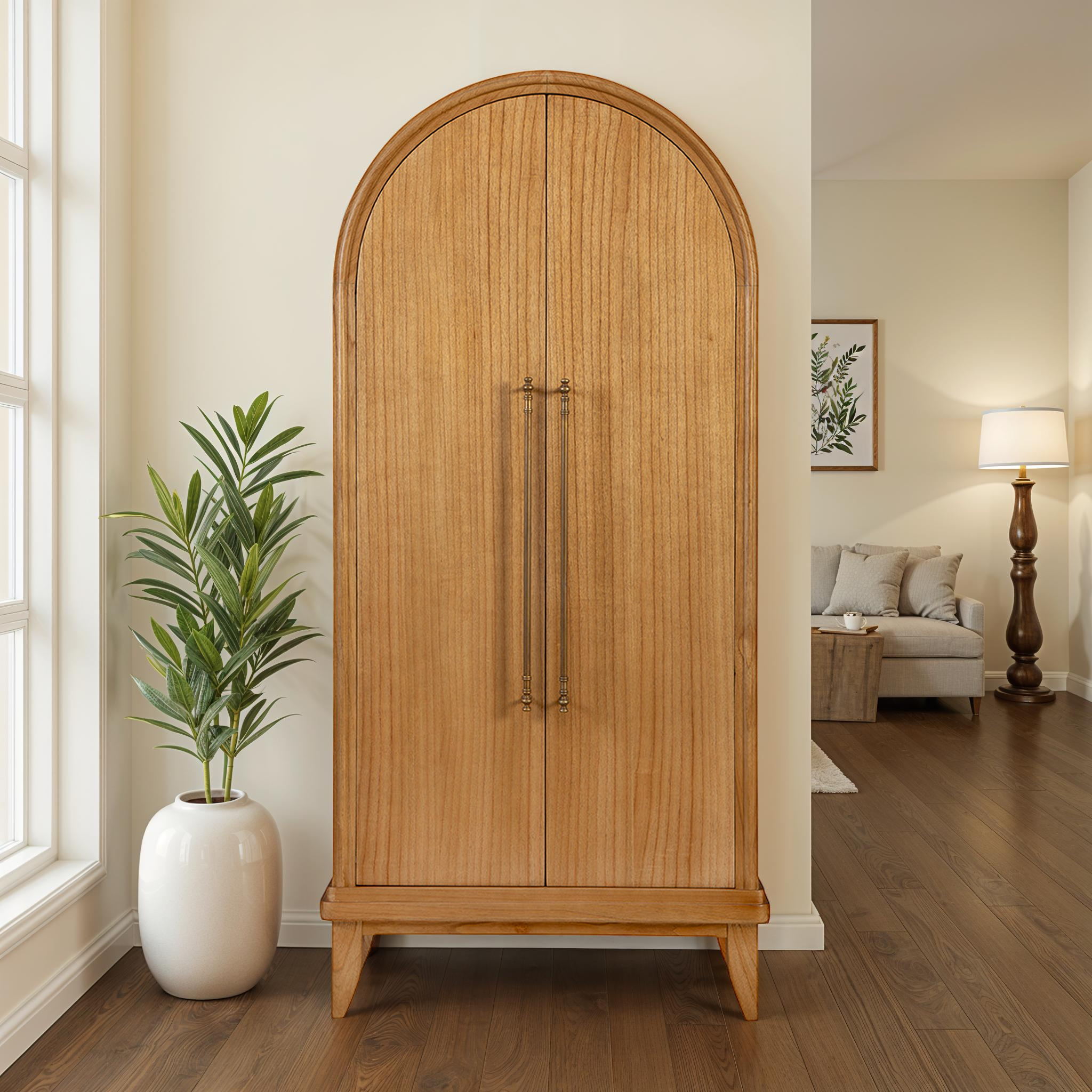 Aiden Distressed Wood Cabinet