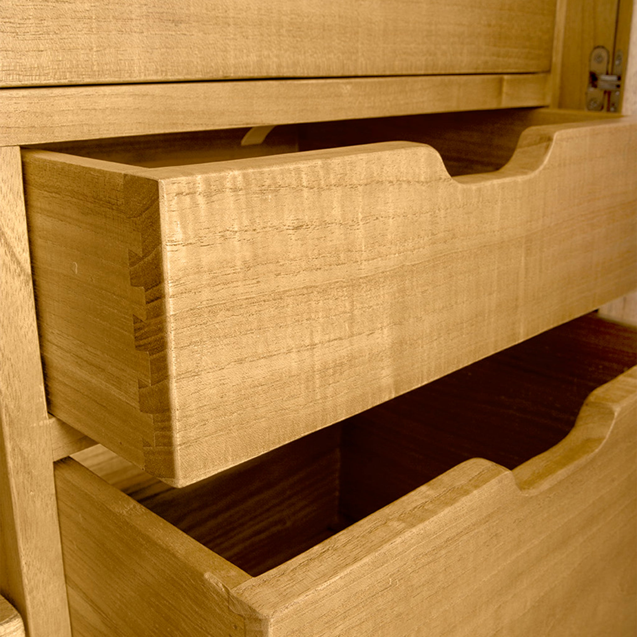 Aiden Distressed Wood Cabinet