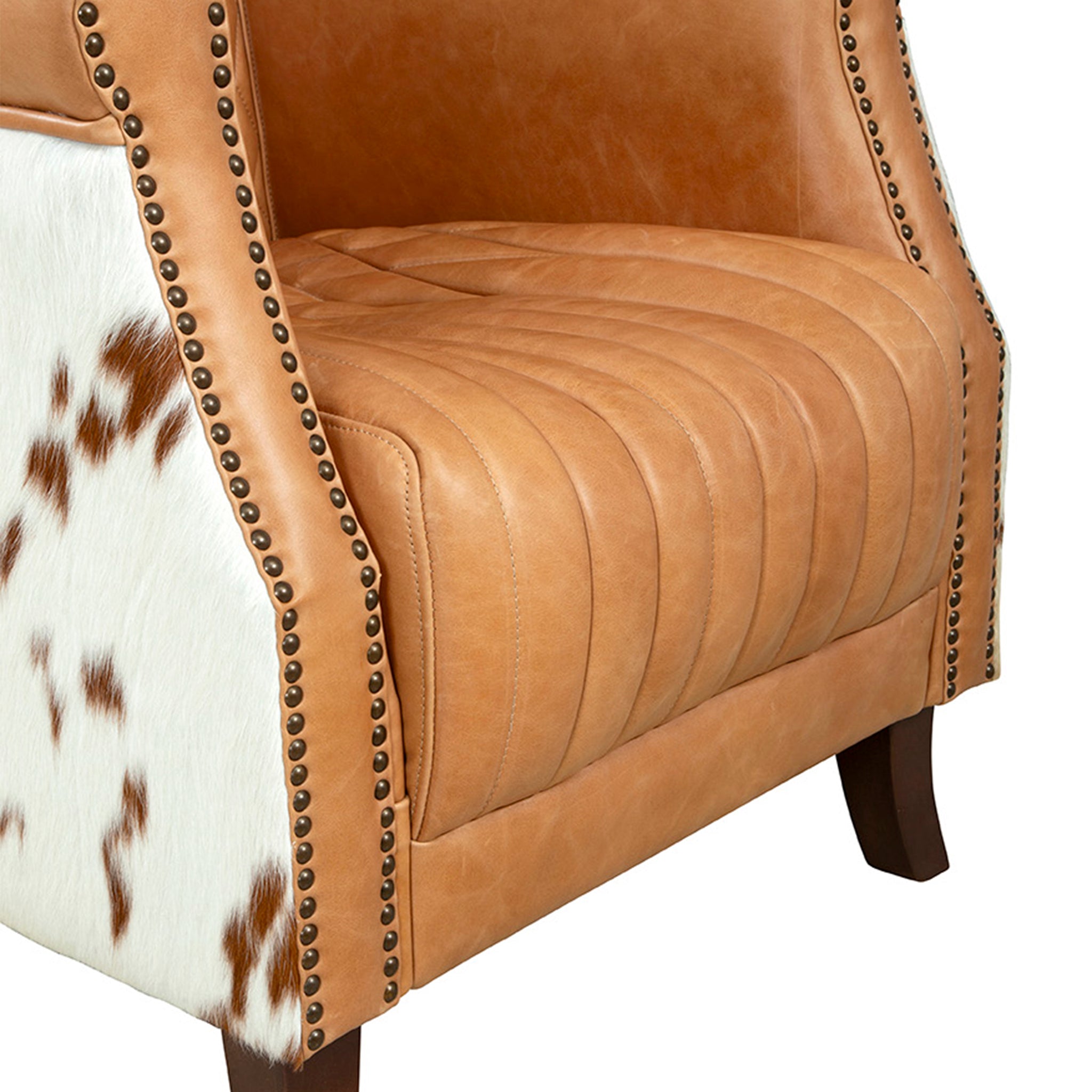 Amarillo Leather Hide Armchair