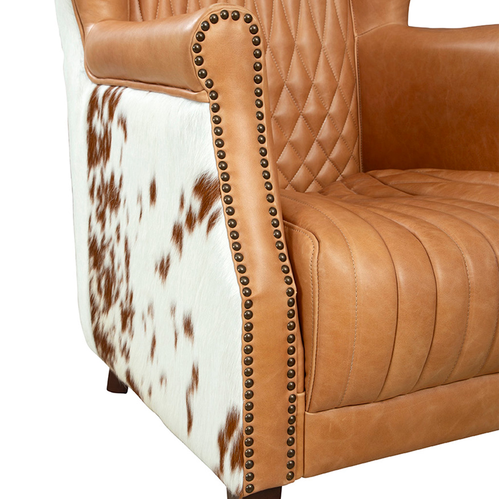 Amarillo Leather Hide Armchair