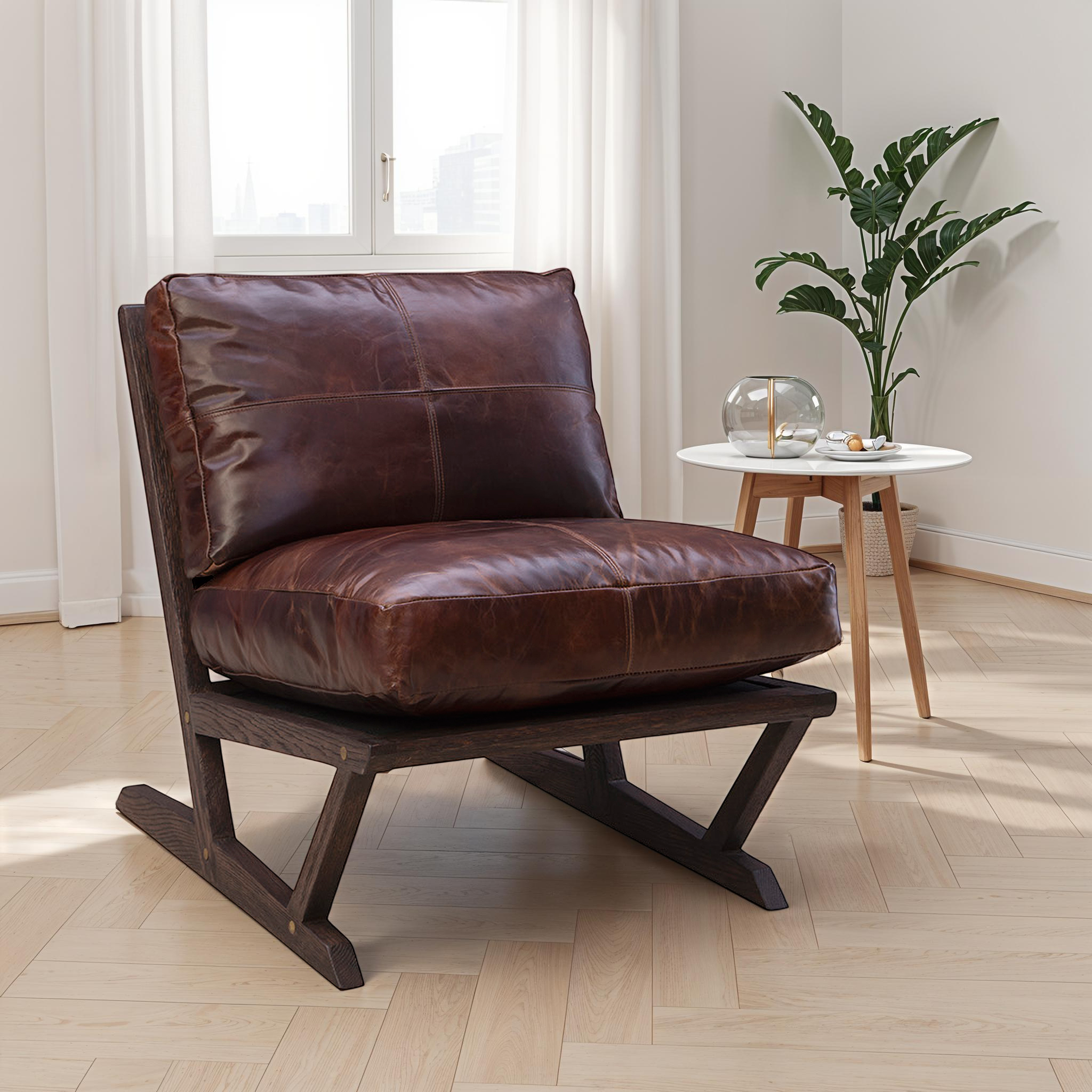 Freya Leather Lounge Chair