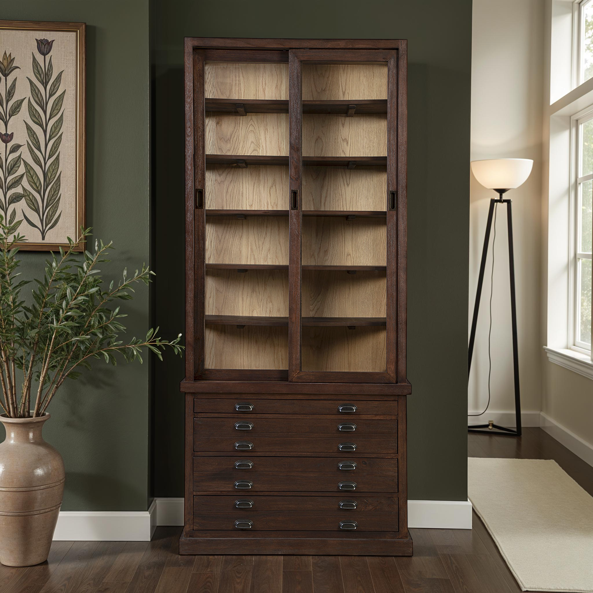 Ashford Oak Display Cabinet