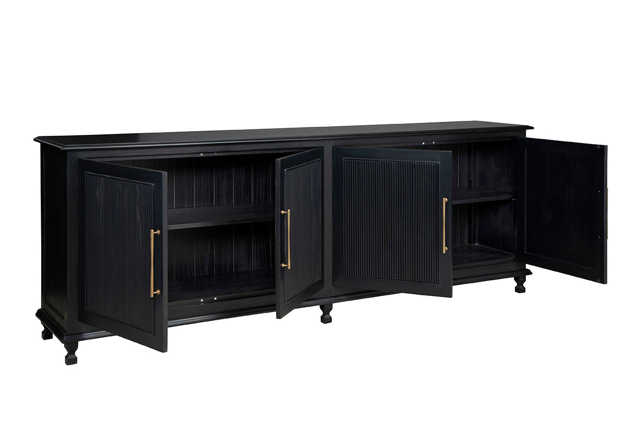 Sutton Black Wood Sideboard