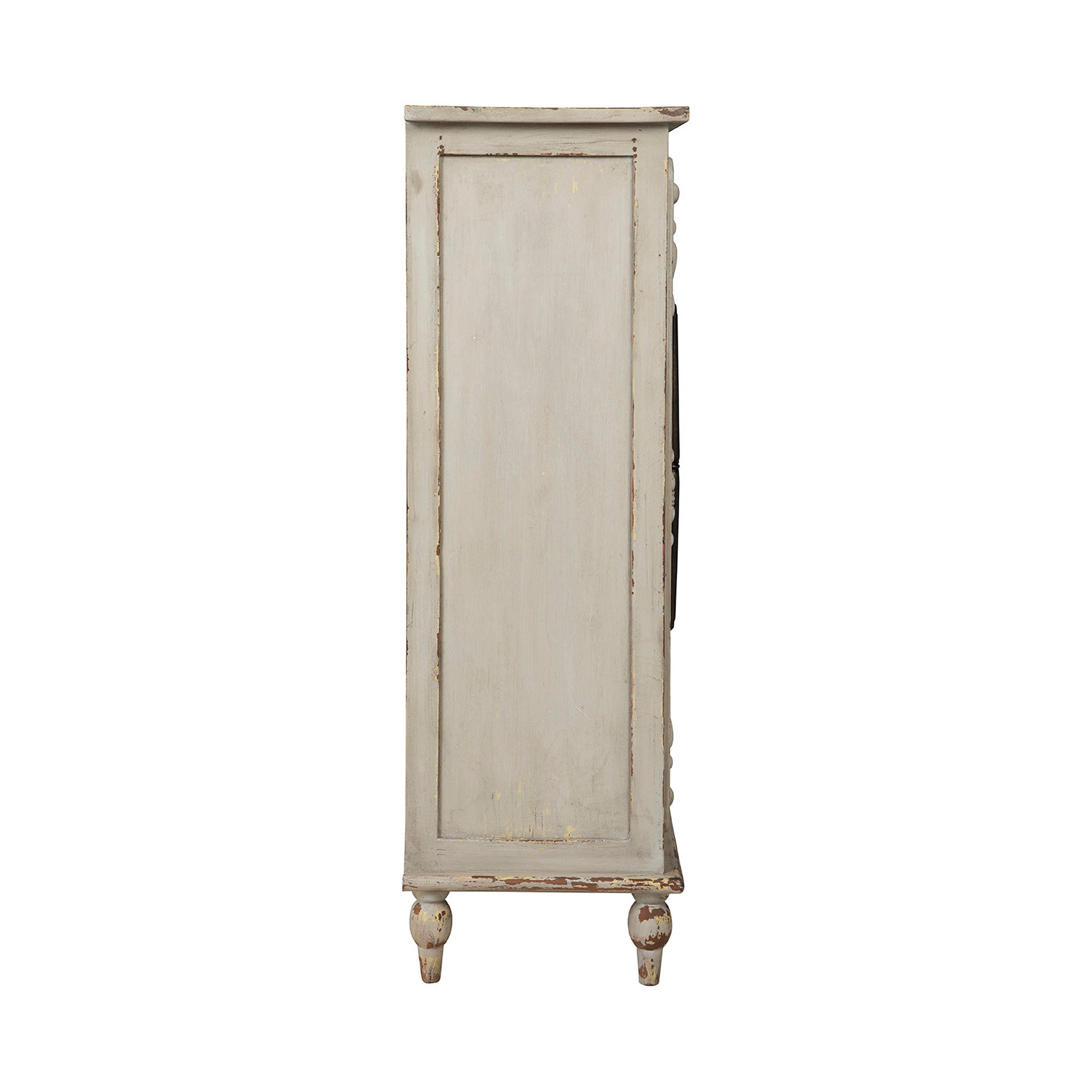 Rhys Distressed Wood Cabinet