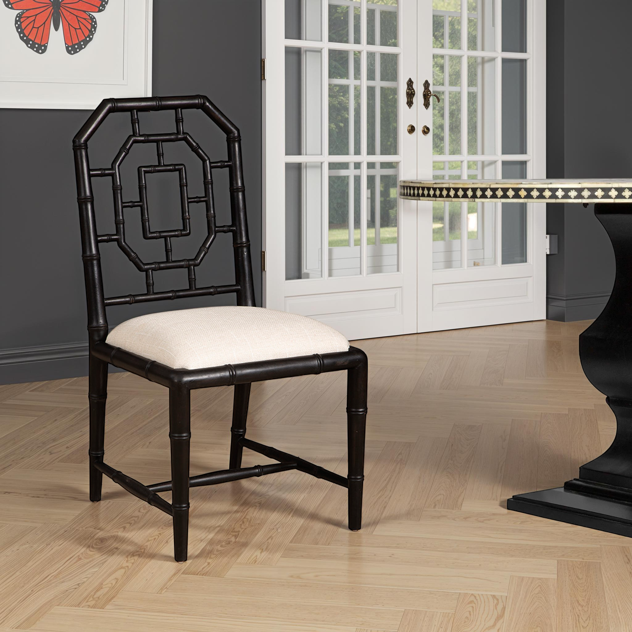 Xiang Black Bamboo Arm Chair