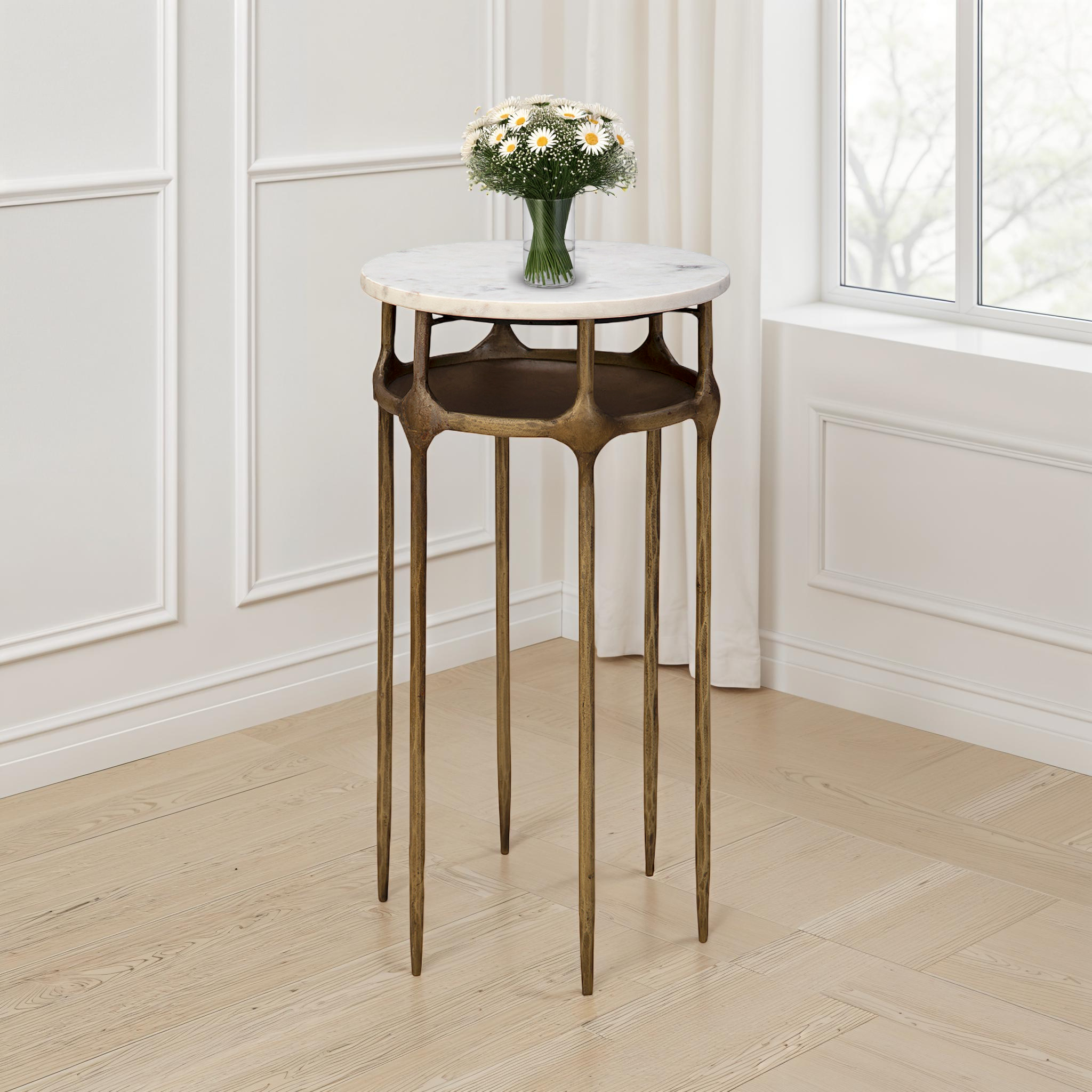 Delphi Marble Top Side Table