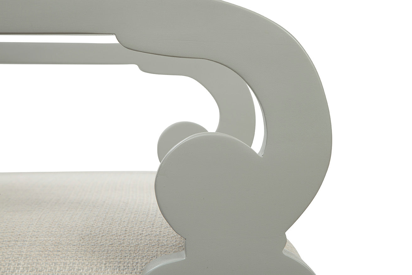 Morrigan Carved Wood Arm Chair