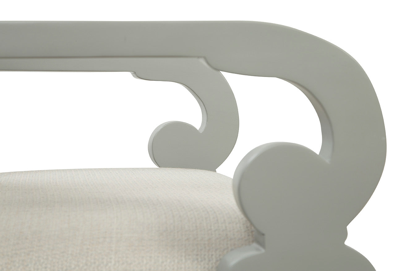 Morrigan Carved Wood Arm Chair