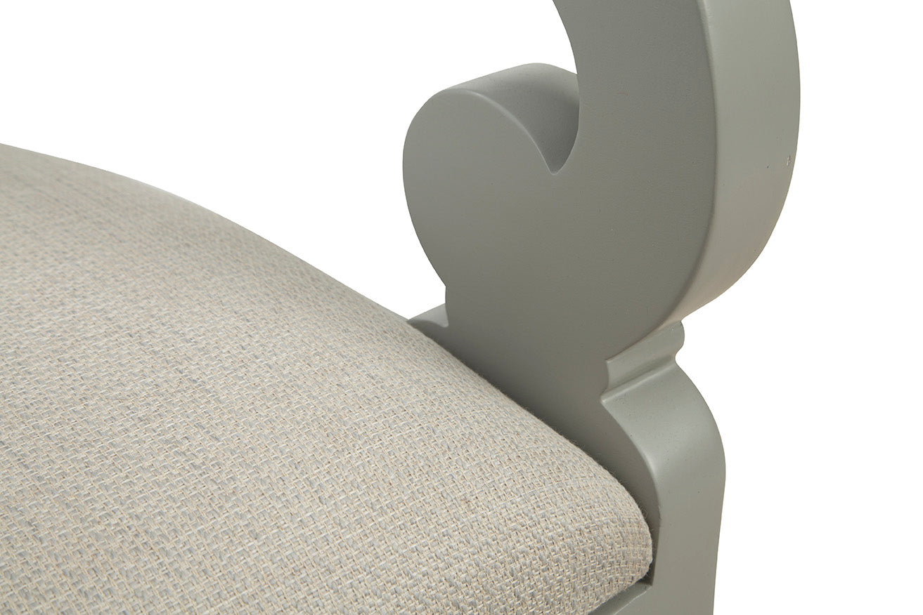 Morrigan Carved Wood Arm Chair