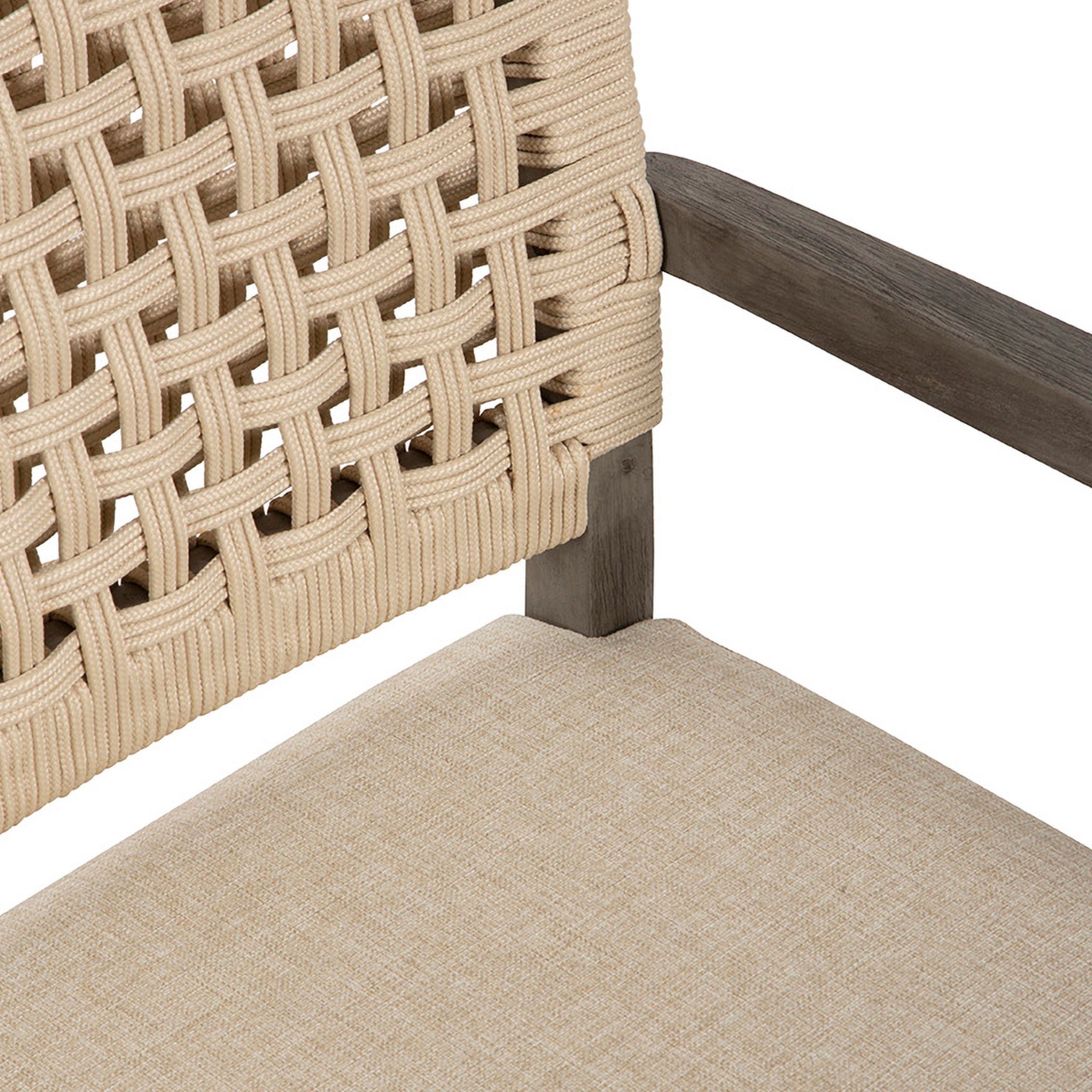 Saluzzo Woven Rope Arm Chair