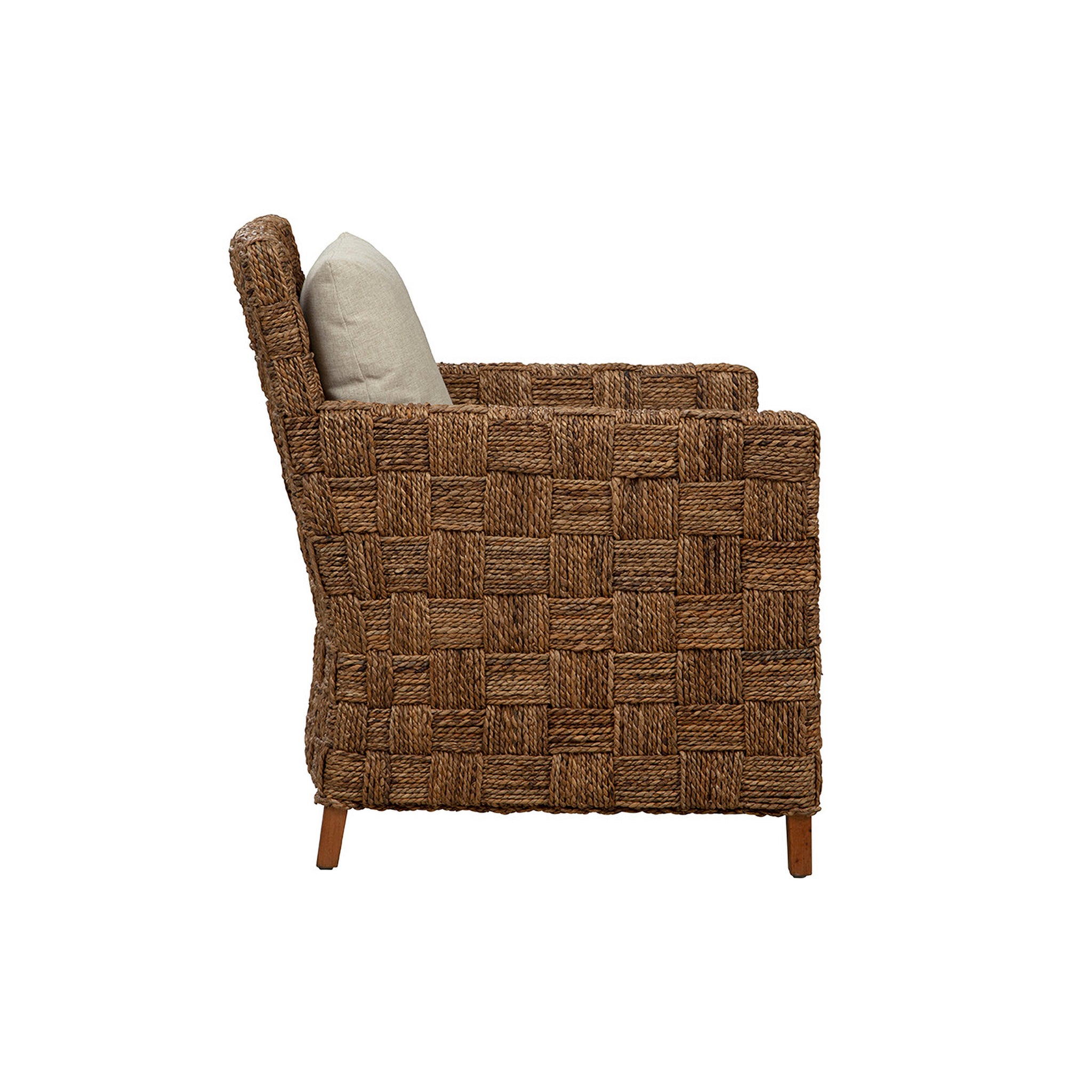 Crotone Woven Seagrass Arm Chair