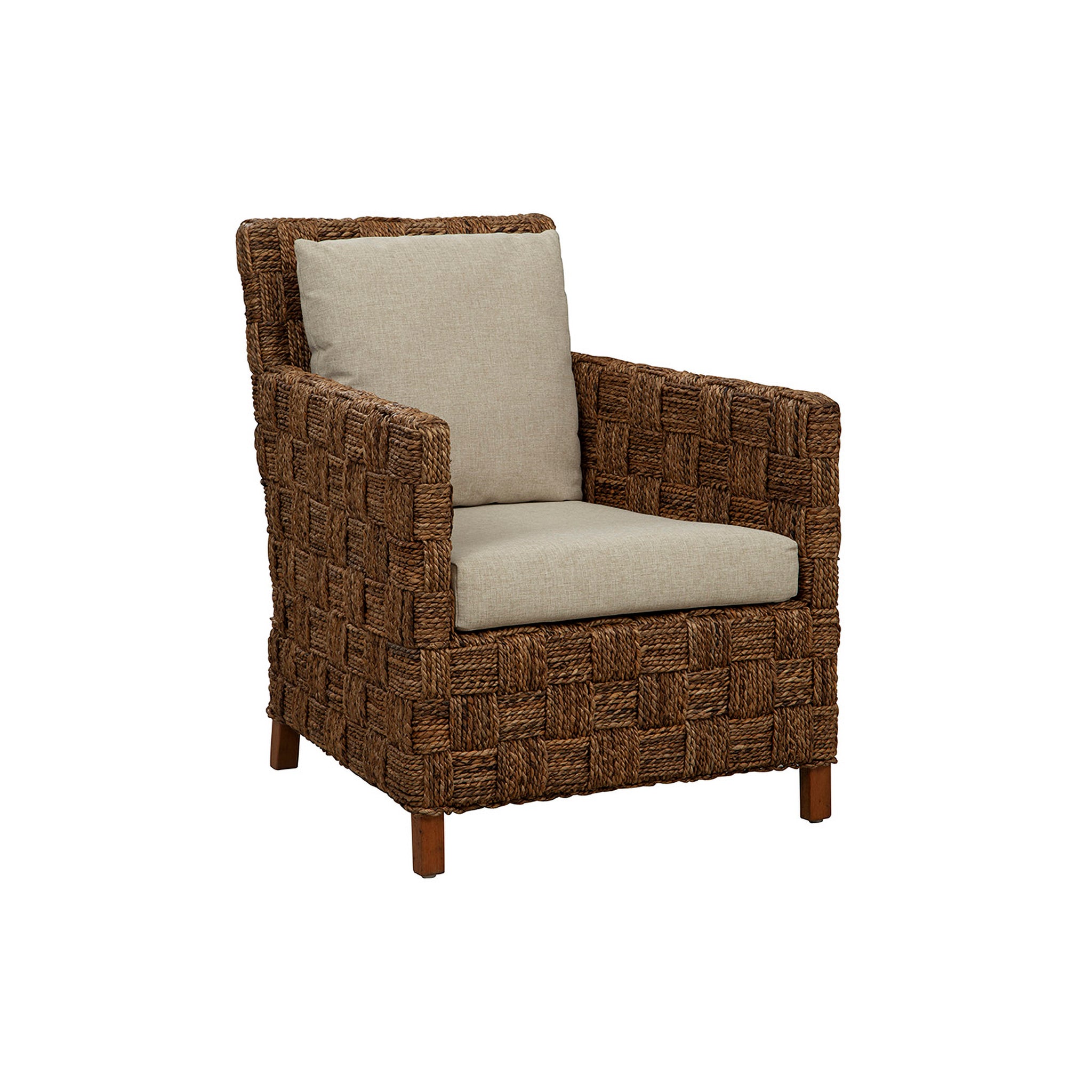 Crotone Woven Seagrass Arm Chair