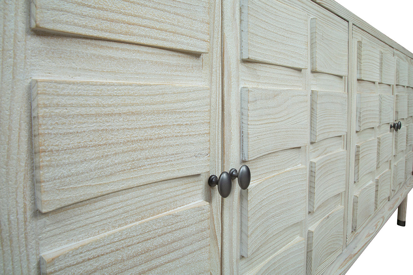 Forli Carved Wood Sideboard